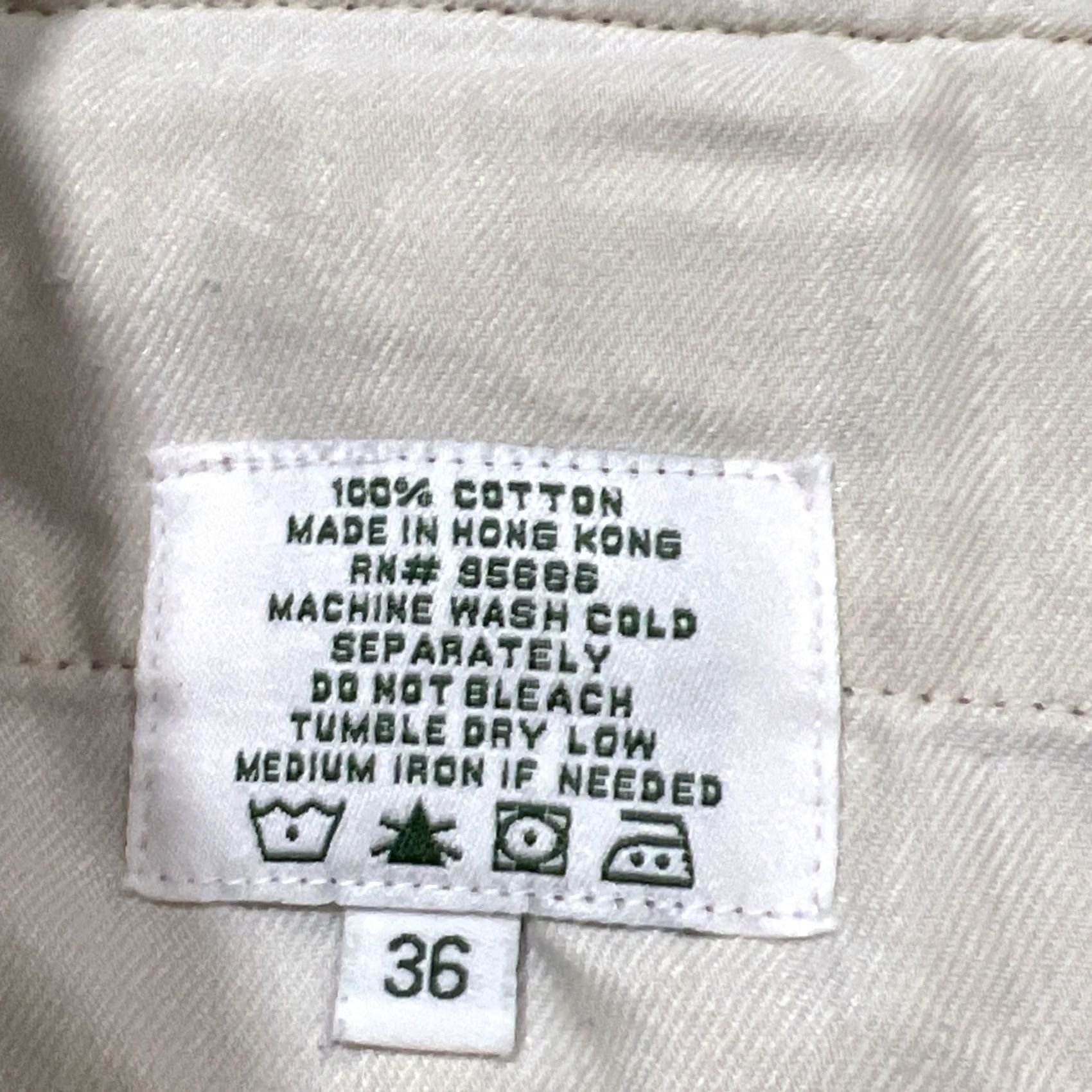 Vintage Schnee’s Cargo Shorts Men’s 36 Reinforced Cotton Leather Trim Style SN108063 Brown Canvas Cargo Pocket Flat Front 8 in Inseam Men Regular Cotton Size US 36 / EU 52 - 5 Thumbnail