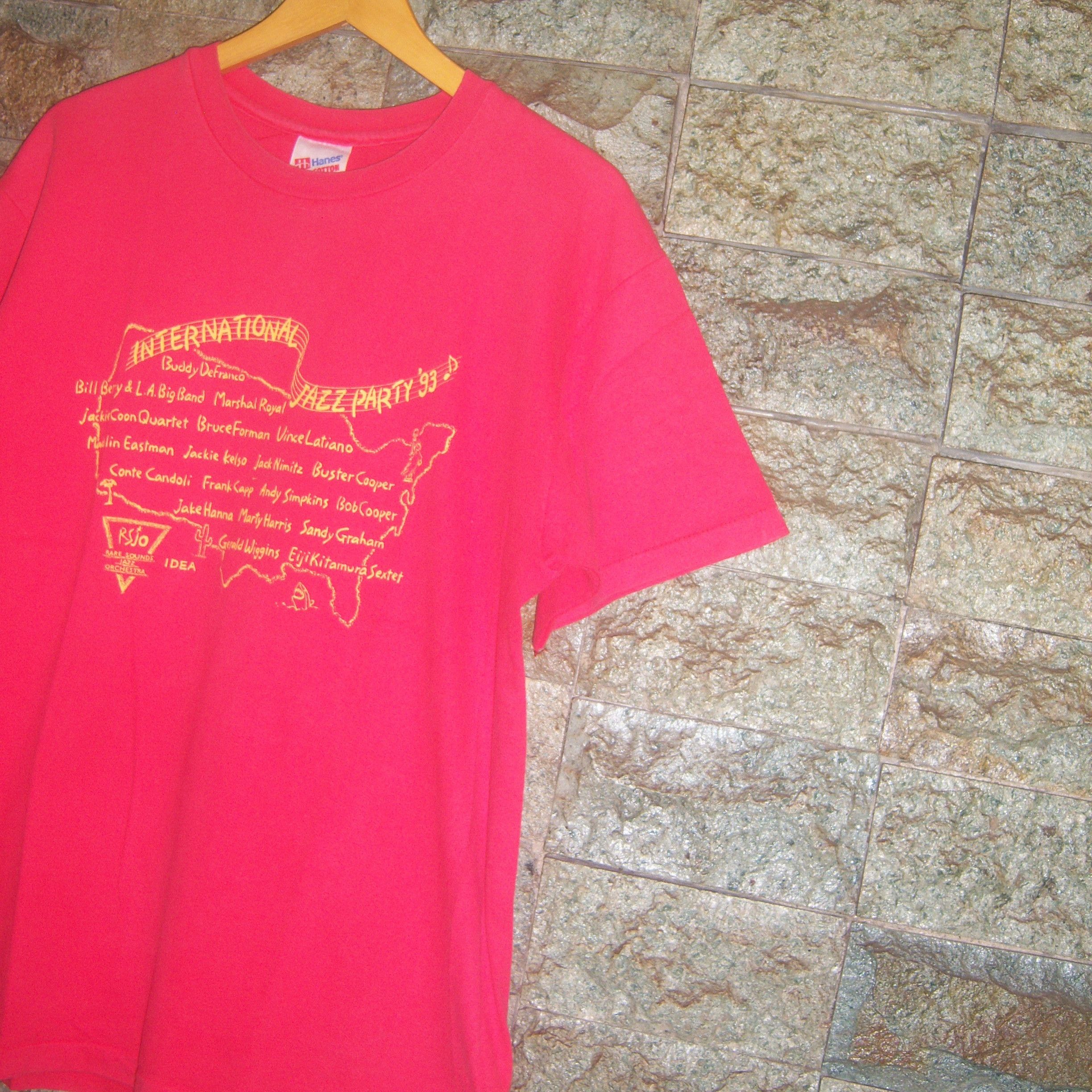 Band Tees × Vintage 1993 International Jazz Party Vintage Tee Size US L / EU 52-54 / 3 - 4 Thumbnail