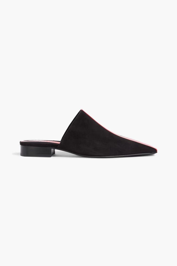 Salvatore Ferragamo o1y0426 Mules in Black/Red Size US 6 / IT 36 - 1 Thumbnail