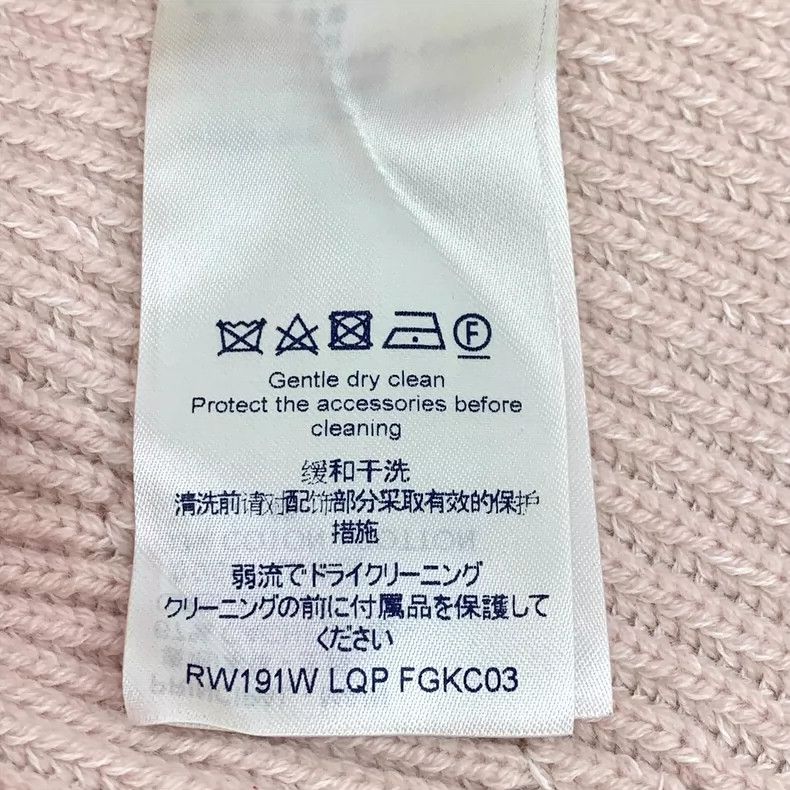Louis Vuitton Louis Vuitton Pink five-pointed star embroidered cashmere Size S / US 4 / IT 40 - 6 Thumbnail