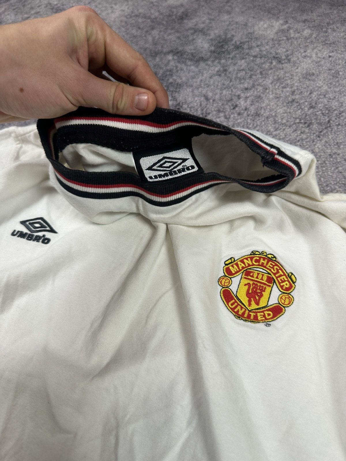 Umbro Vintage Umbro Manchester United jersey soccer Blokecore rare Size US XXL / EU 58 / 5 - 4 Thumbnail