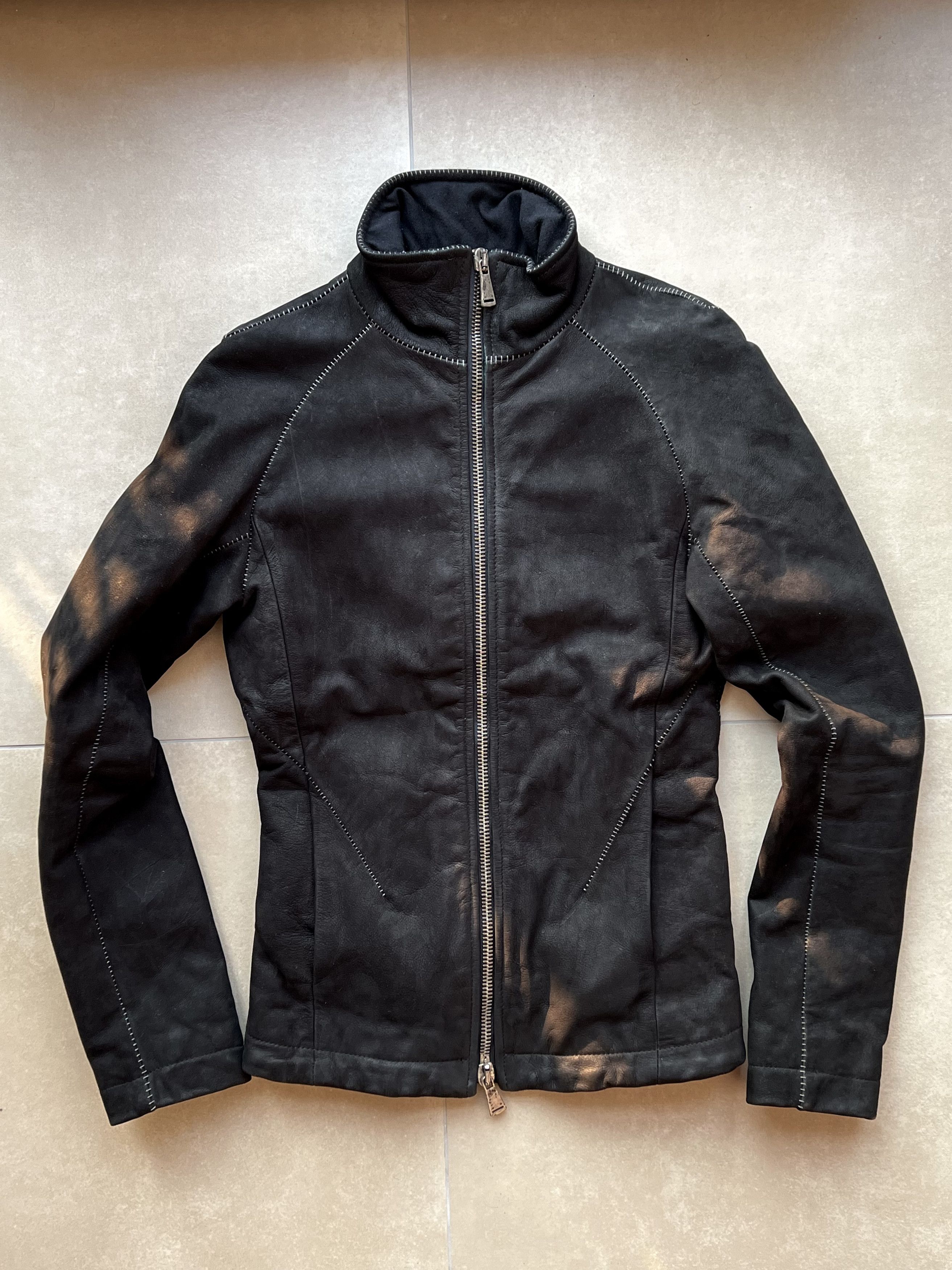 10sei0otto 10sei0otto Scar Stitch Cow Leather Avant-Garde Jacket Size XS / US 0-2 / IT 36-38 - 9 Thumbnail