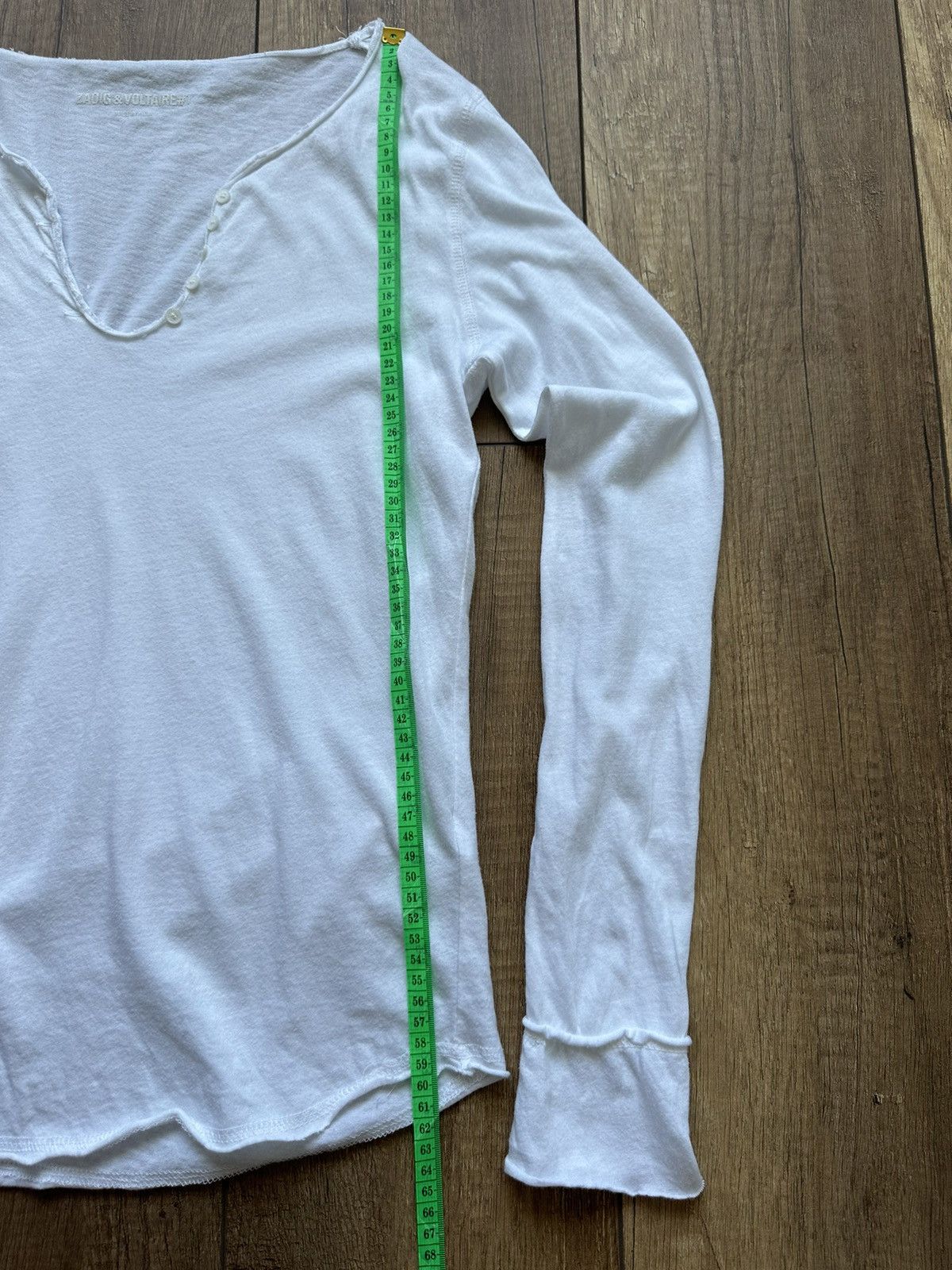 Zadig & Voltaire Zadig&Voltaire 1 White Long Sleeve size M Size M / US 6-8 / IT 42-44 - 4 Thumbnail