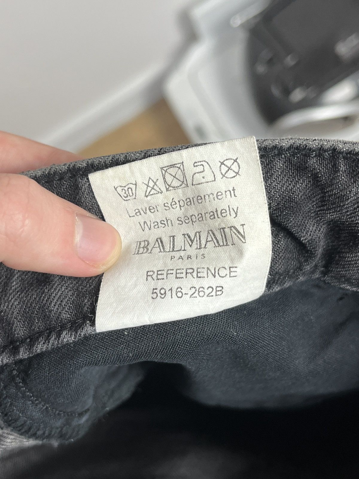 Balmain Balmain by decarnin Jeans Rare Distressed washed archive Size US 29 - 7 Thumbnail