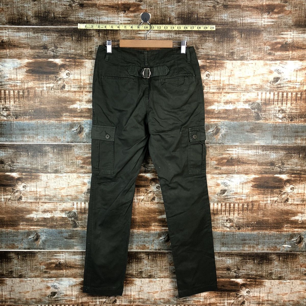 Japanese Brand Imp green Cargo buckle back utility Multipocket Pants #A2434 Size US 28 / EU 44 - 15 Thumbnail