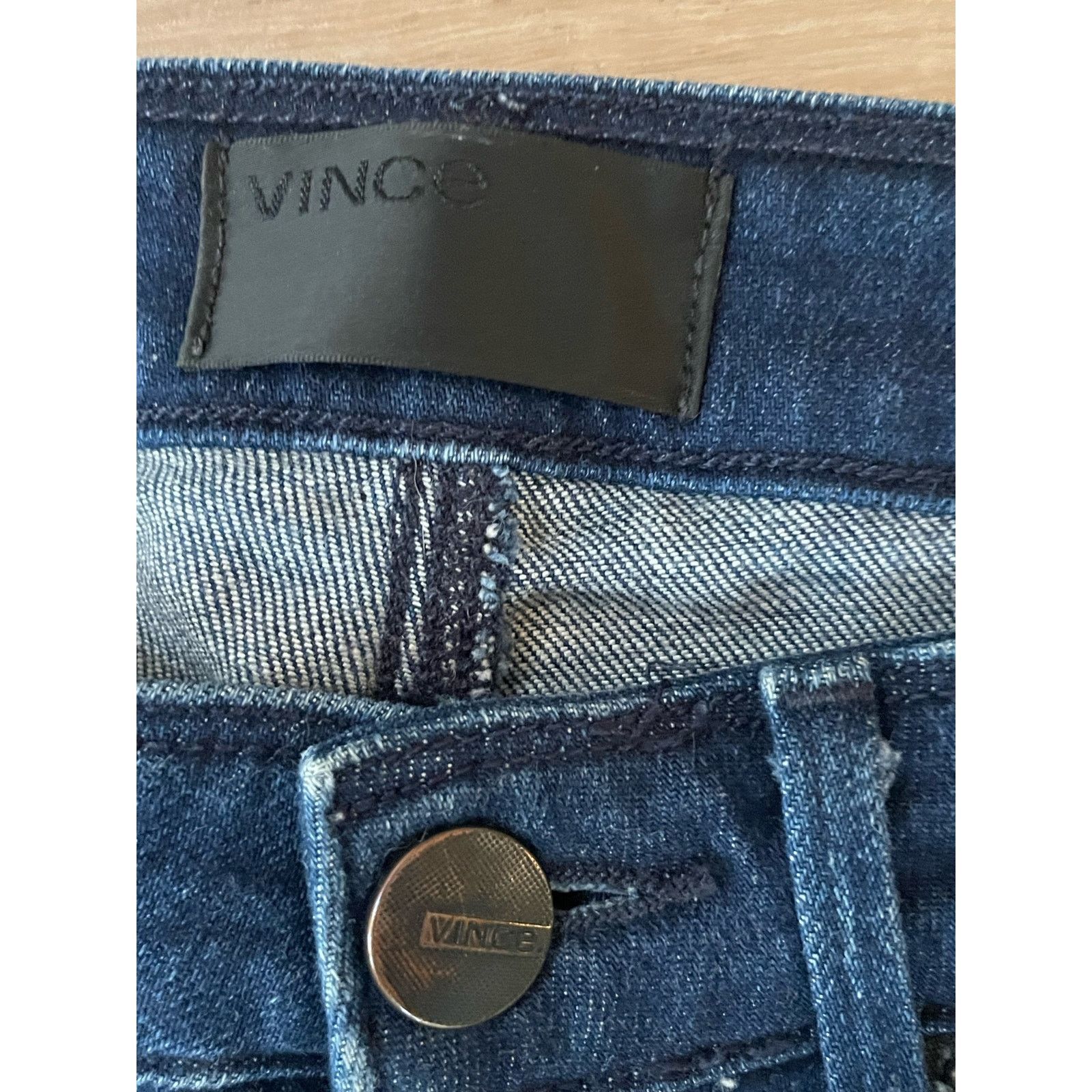 Vince Vince High Rise Skinny Dark Optic Blue Sz 27 Women's Jeans Size 27" / US 4 / IT 40 - 2 Thumbnail