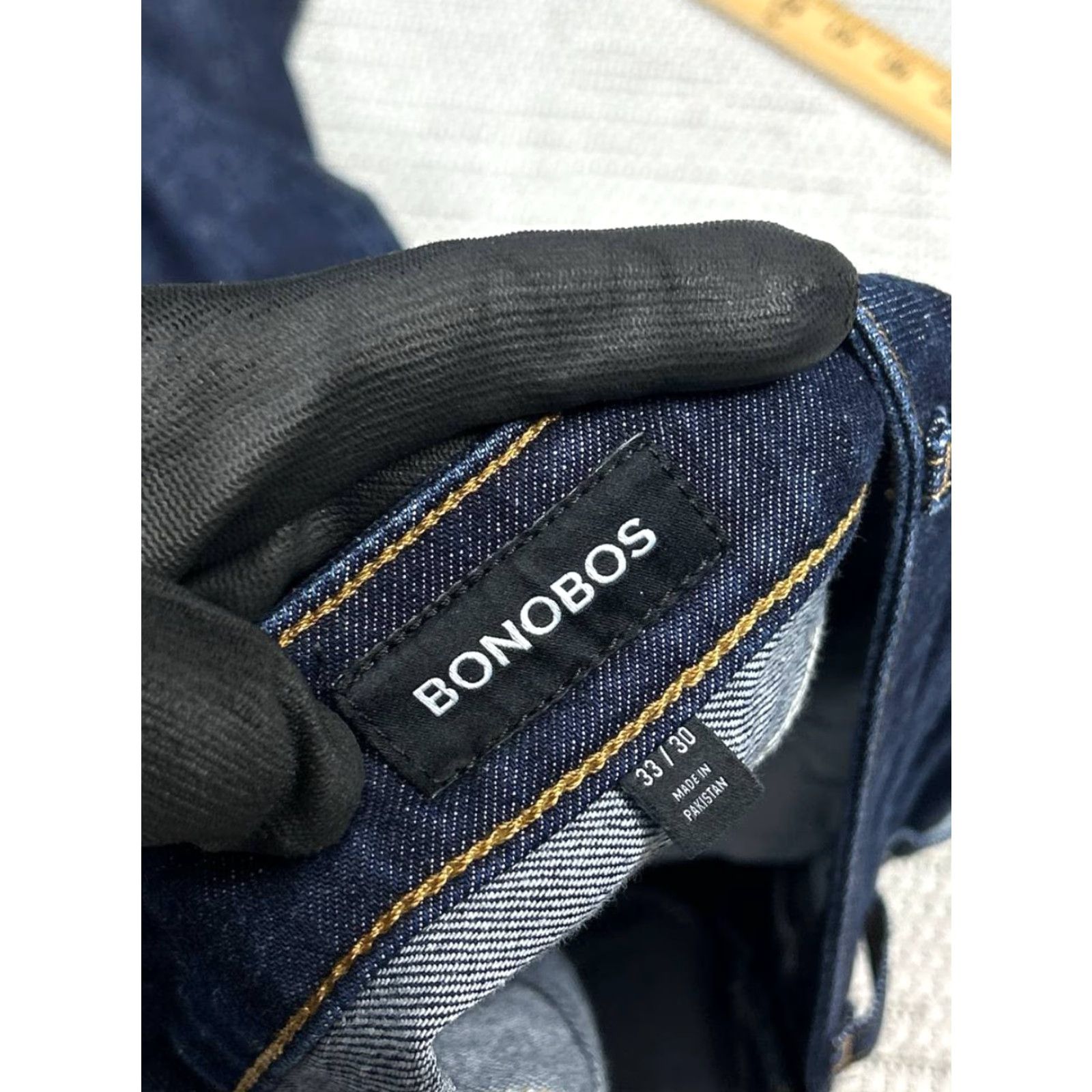 Bonobos Bonobos Jeans Mens 33 Dark Wash Denim Slim Fit 33x29 Jeans Mens Slim Bonobos Size US 33 - 7 Thumbnail