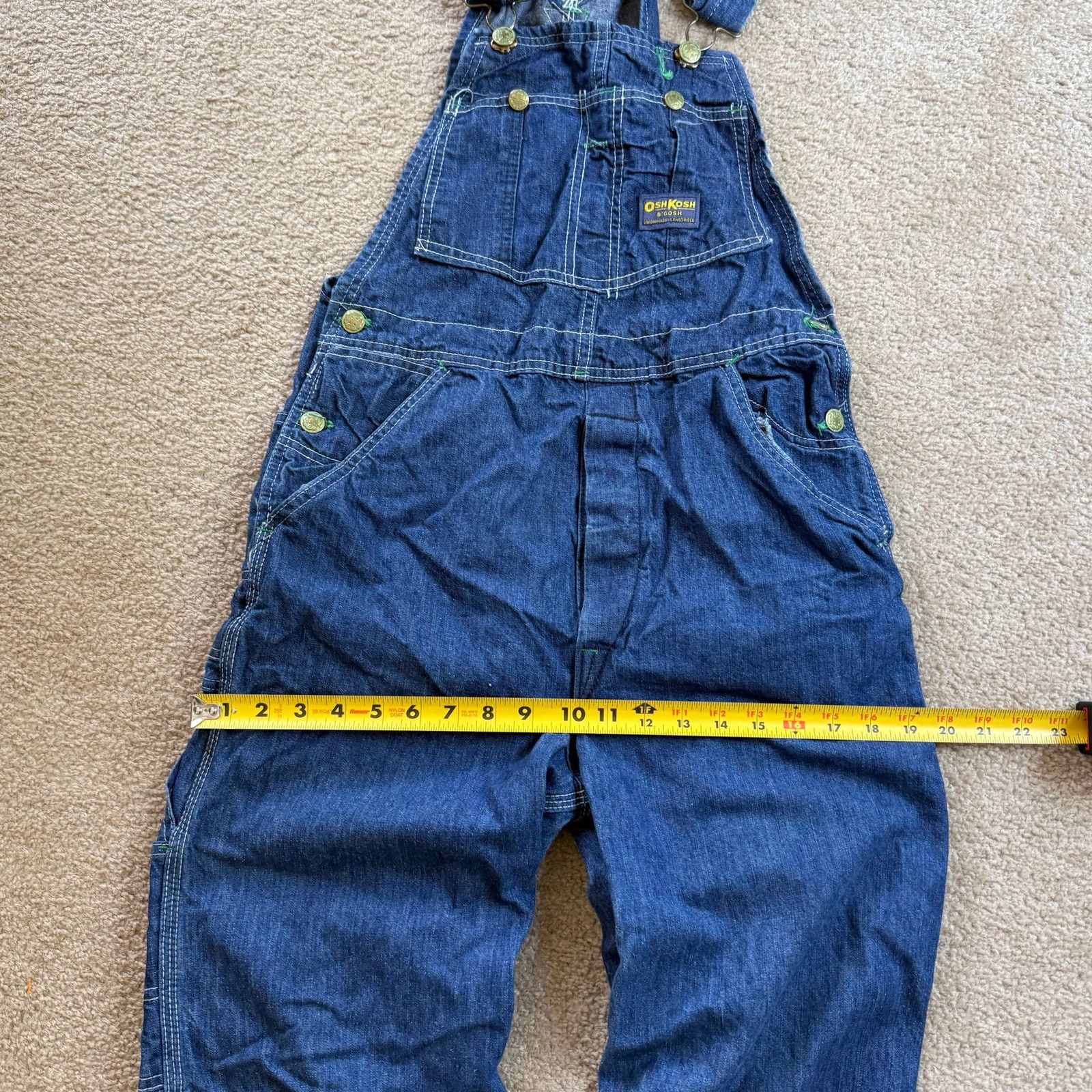 Oshkosh Vintage Sanforized Union Made OshKosh B’Gosh Denim Overalls Size US 32 / EU 48 - 8 Thumbnail
