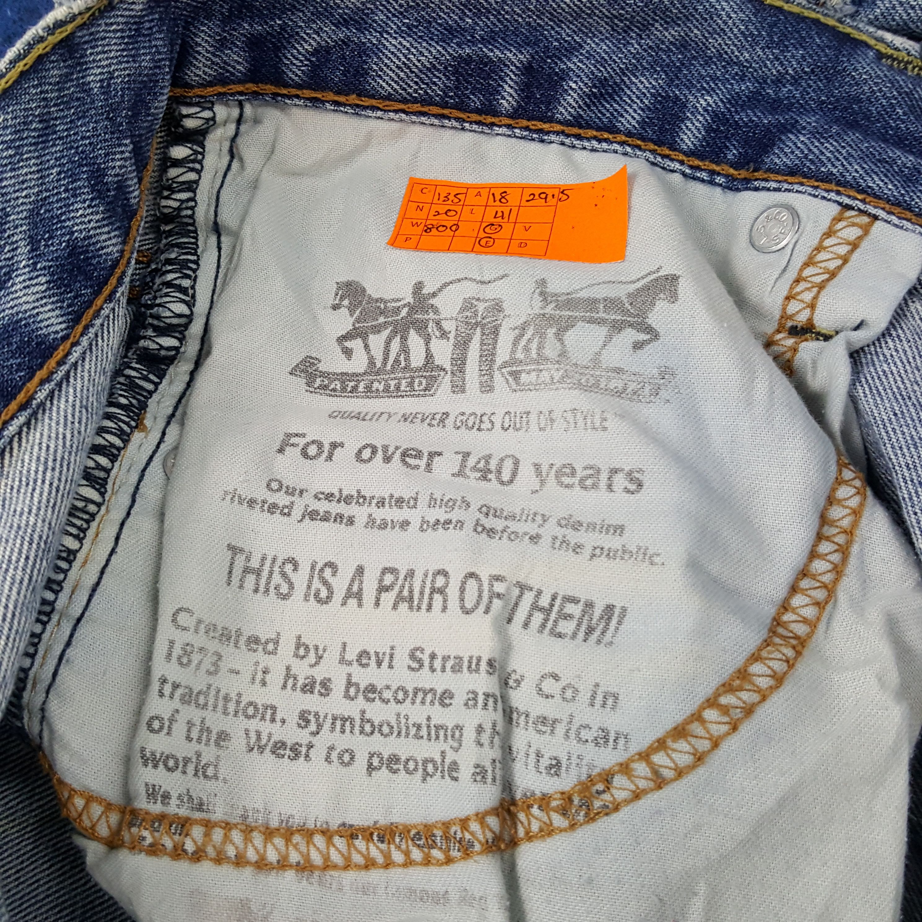 Levi's × Vintage Vintage Levi's Straight Cut Denim Jeans Size US 36 / EU 52 - 11 Thumbnail