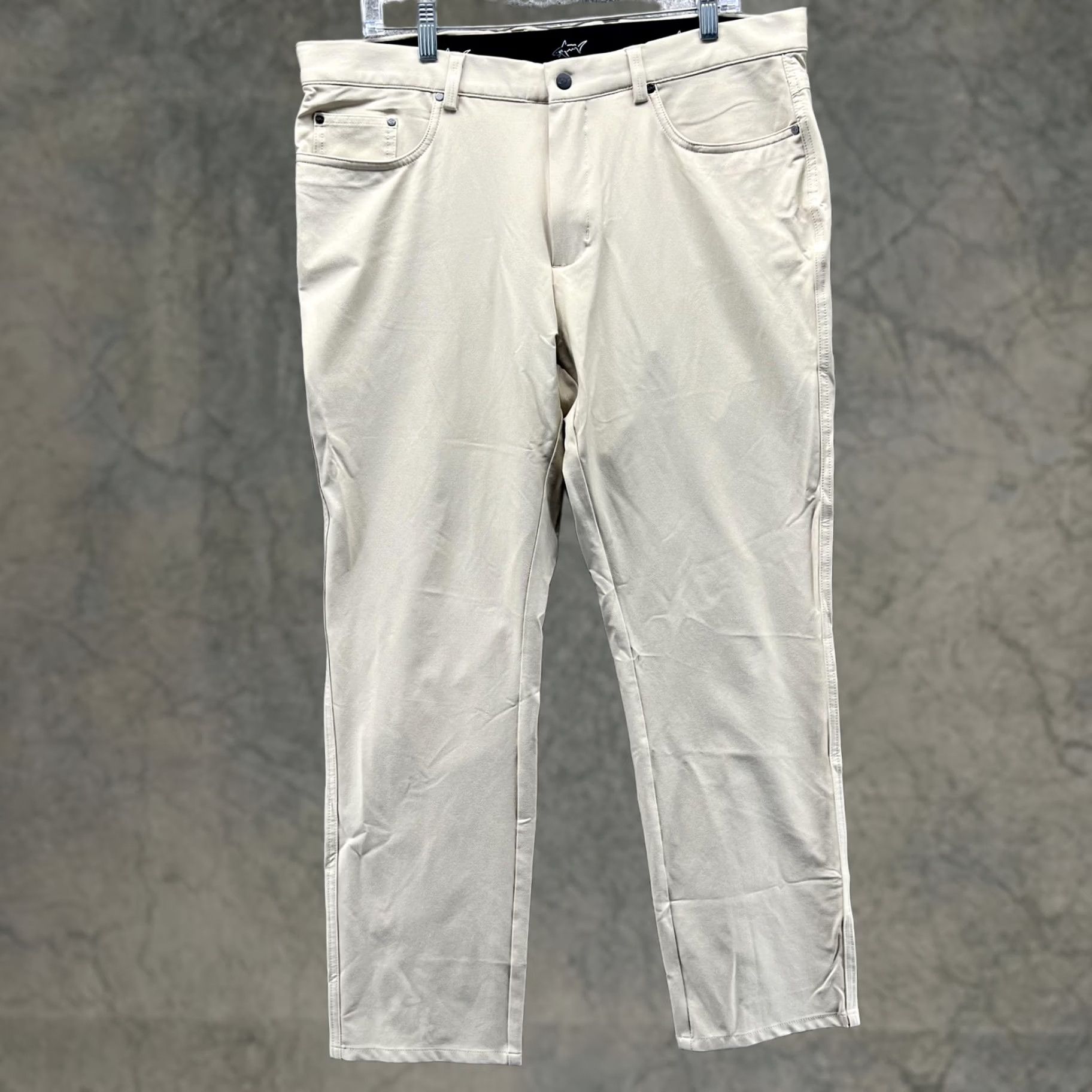 Vintage Greg Norman Pants Mens 38 Khaki 5 Pocket Stretch Golf Casual Lightweight Pants Mens 38 Khaki Beige Golf Casual Mens 38 Size US 38 / EU 54 - 1 Thumbnail