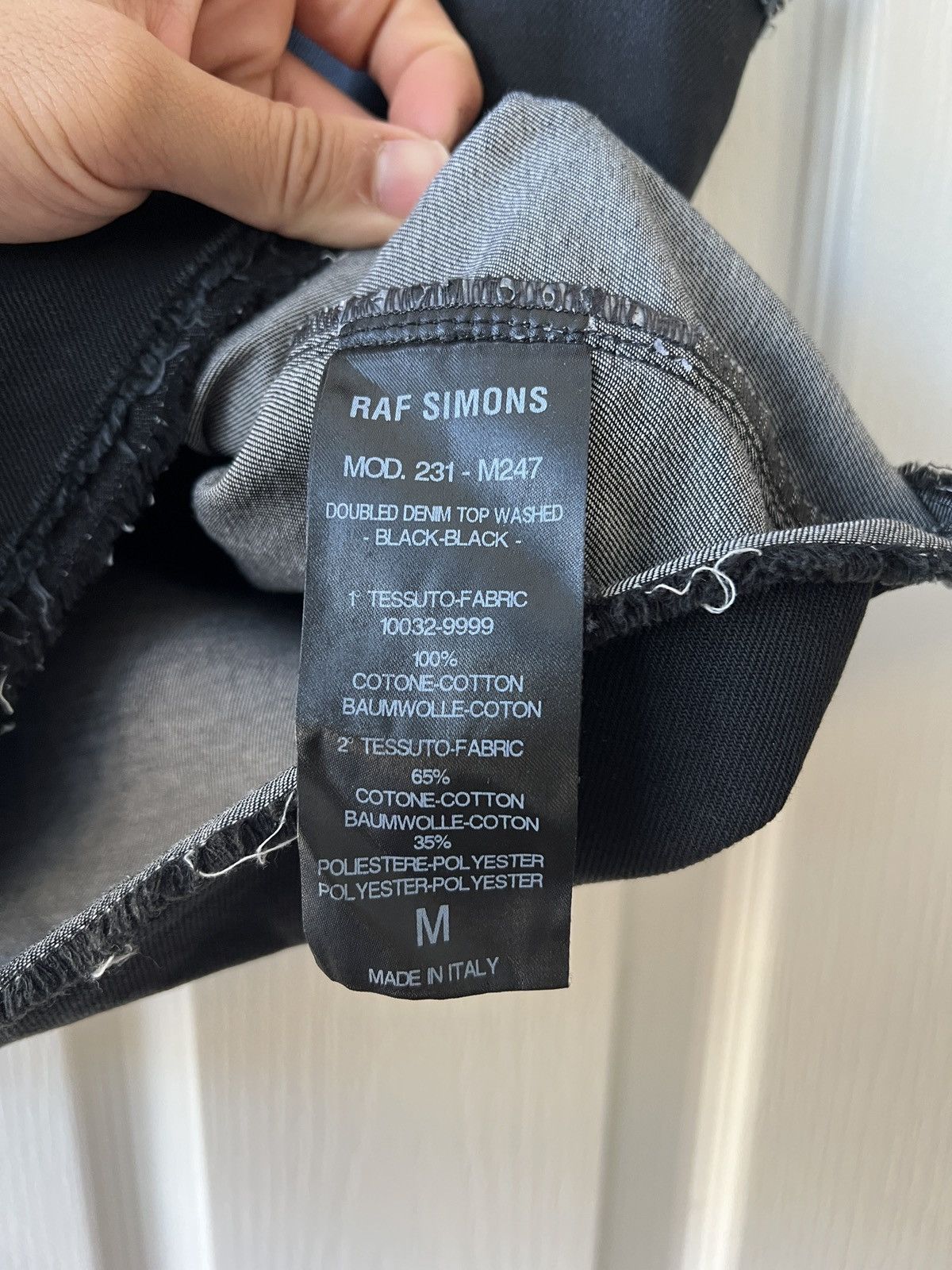 Raf Simons Raf Simons SS2023 Black Doubled Denim Tank Top Size US M / EU 48-50 / 2 - 7 Thumbnail