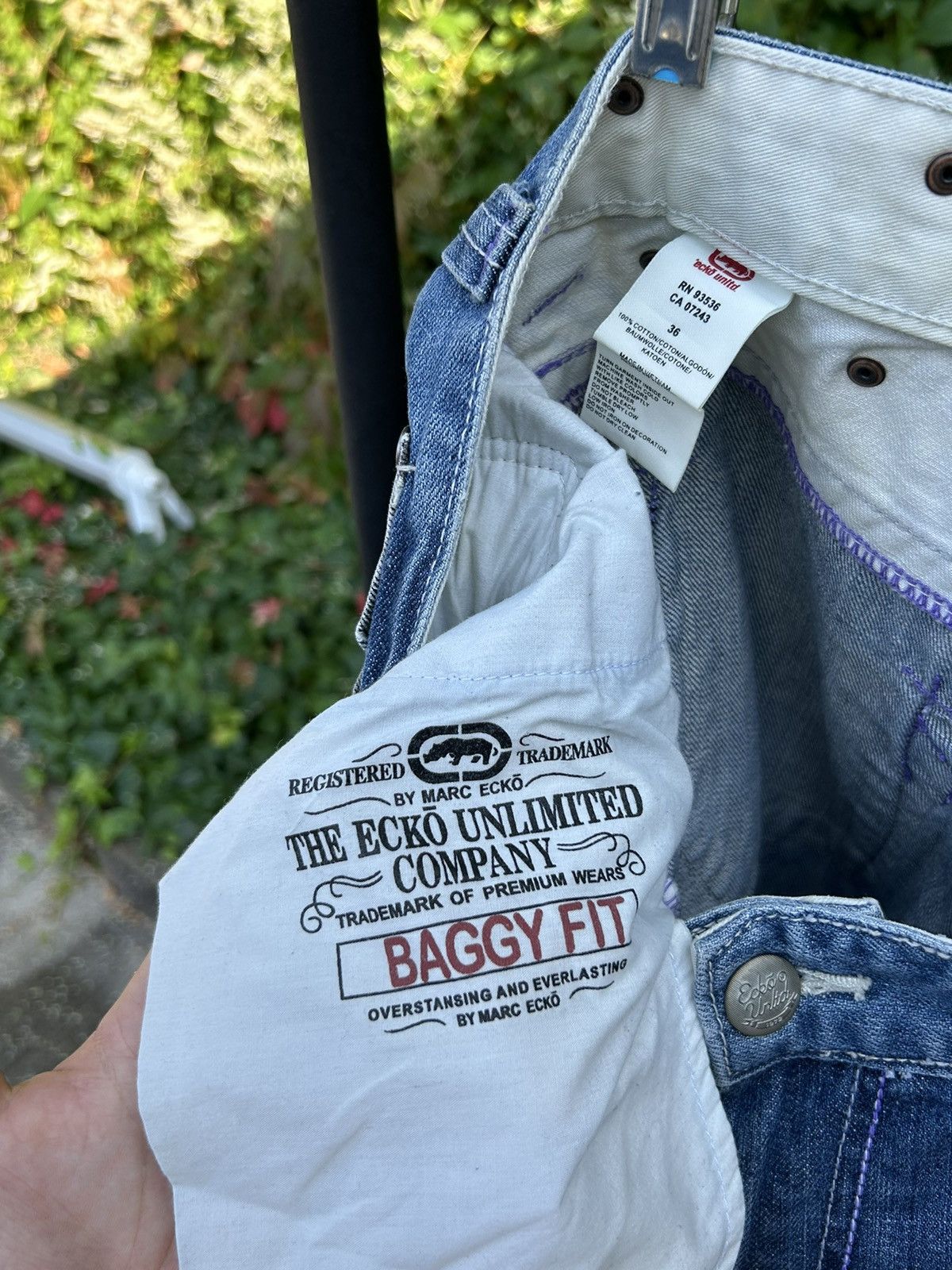 Ecko Unltd. Vintage Y2k Ecko Baggy Wide Leg Jeans Size US 34 / EU 50 - 12 Thumbnail