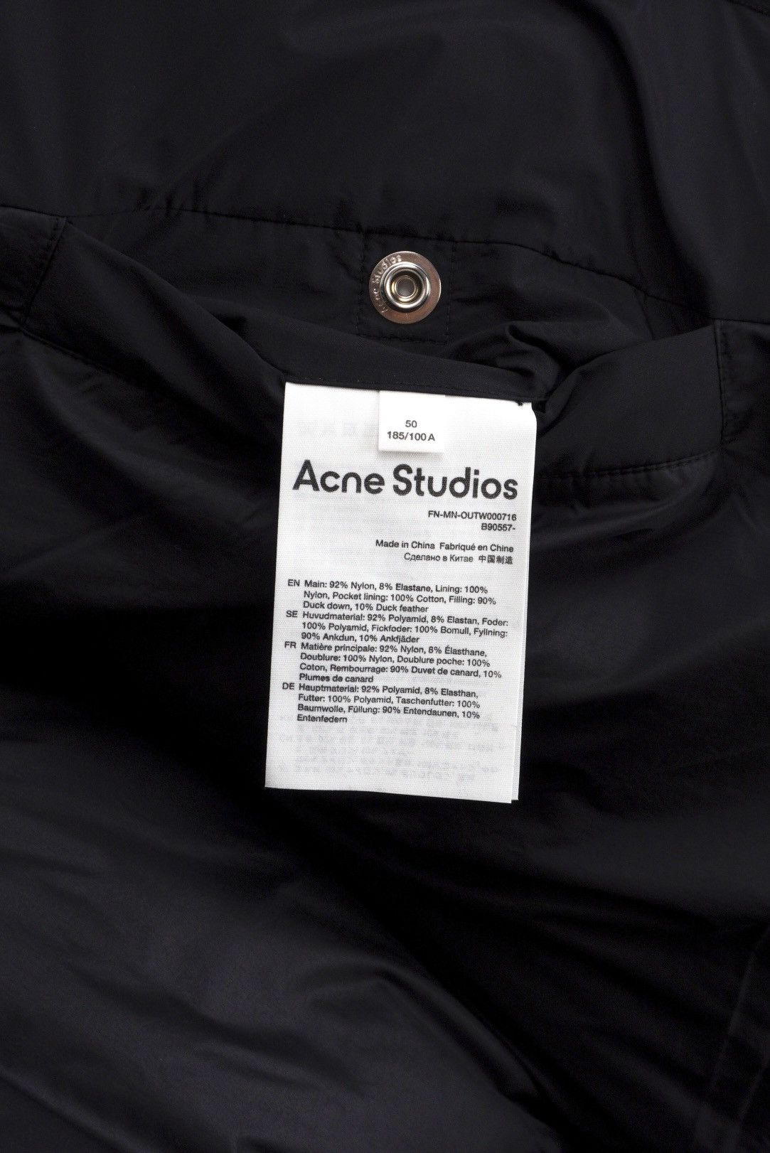 Acne Studios Acne Studios Black Oversized Warm Cozy Puffer Down Jacket Size US M / EU 48-50 / 2 - 14 Thumbnail
