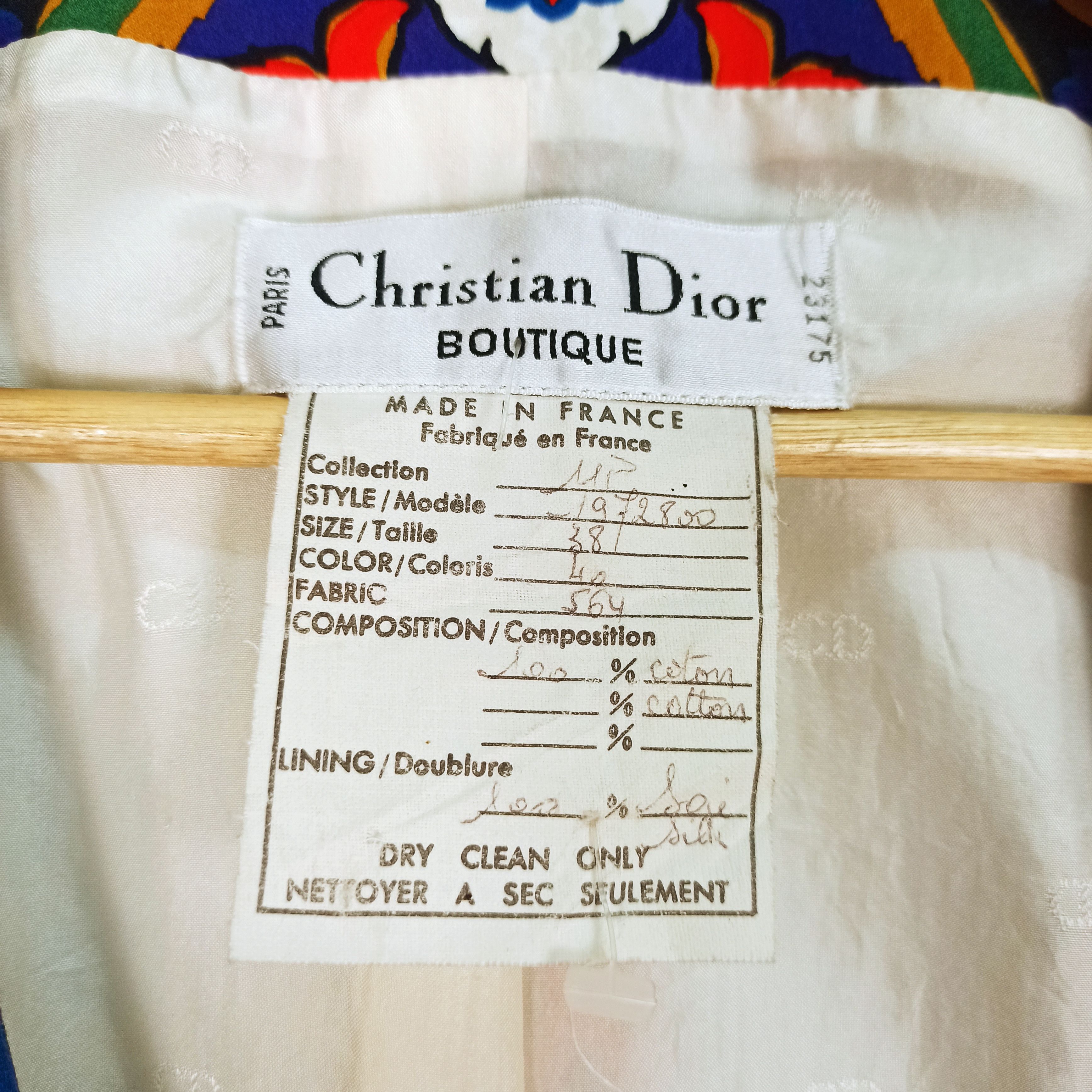 Christian Dior Monsieur VIntage 60s CHRISTIAN DIOR One Set Rare Item Size 26" / US 2 / IT 38 - 8 Thumbnail