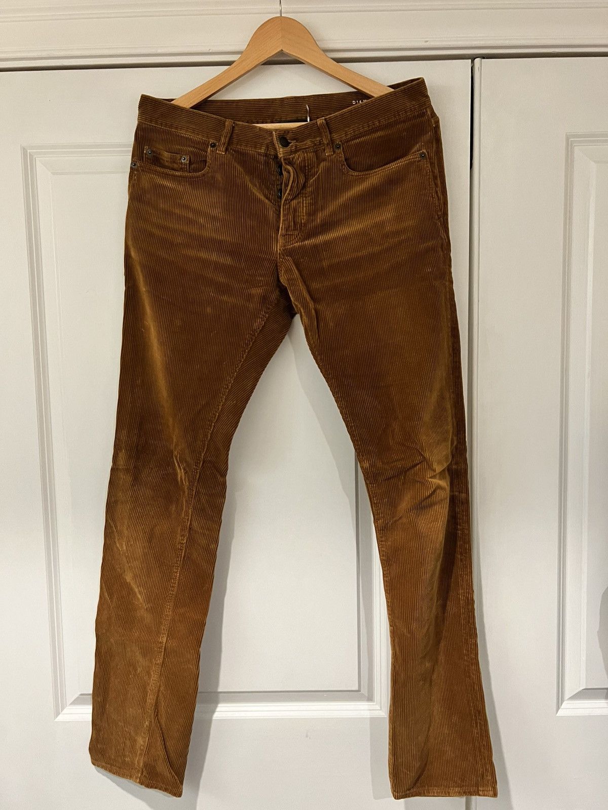 Saint Laurent Paris *RARE* FW18 Gold Corduroy Pants 31 Hedi Slimane Cords Hedi Size US 31 - 2 Thumbnail
