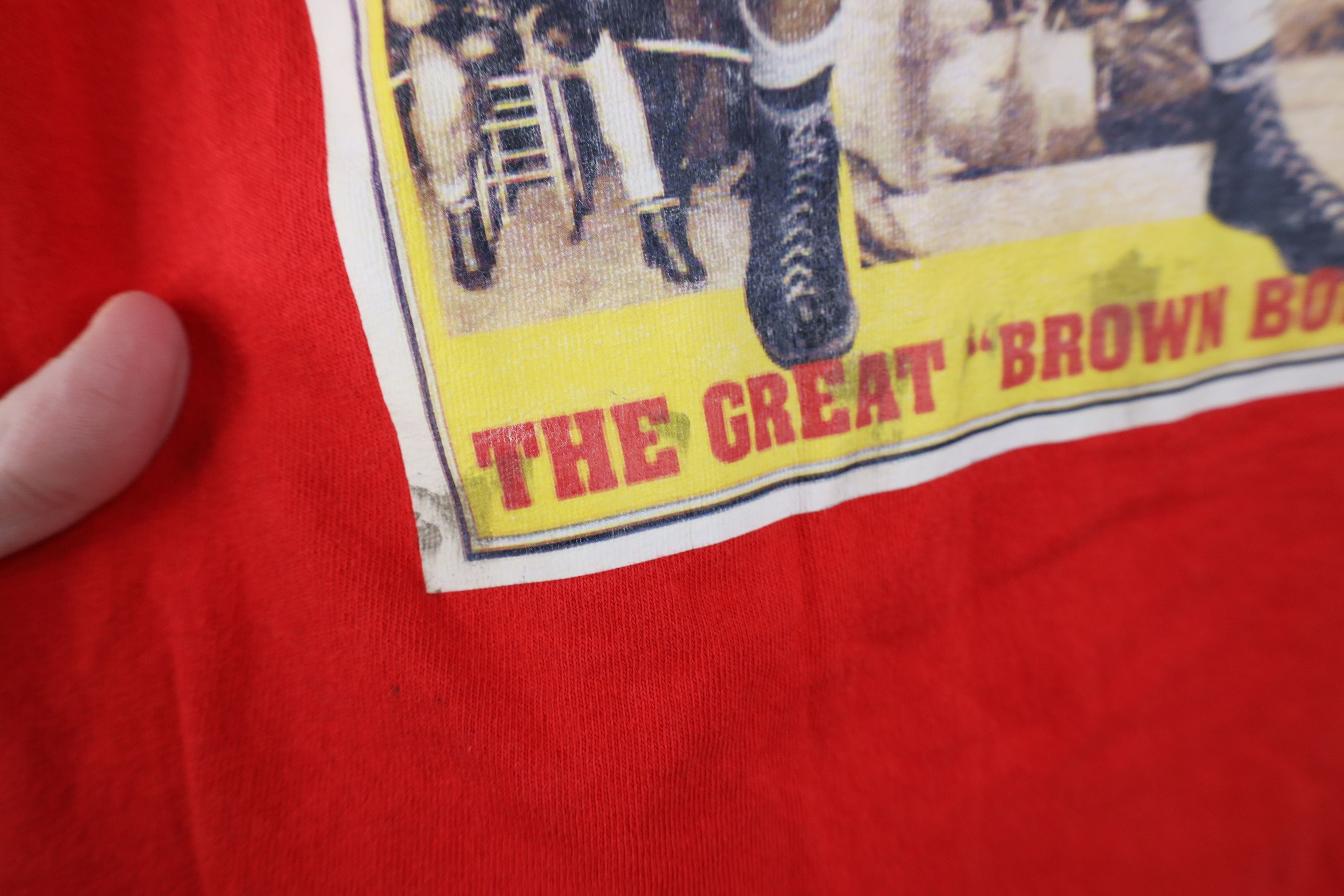 Vintage Vintage 90s Y2K Joe Louis The Great Brown Bomber T-Shirt Size US XXL / EU 58 / 5 - 9 Thumbnail