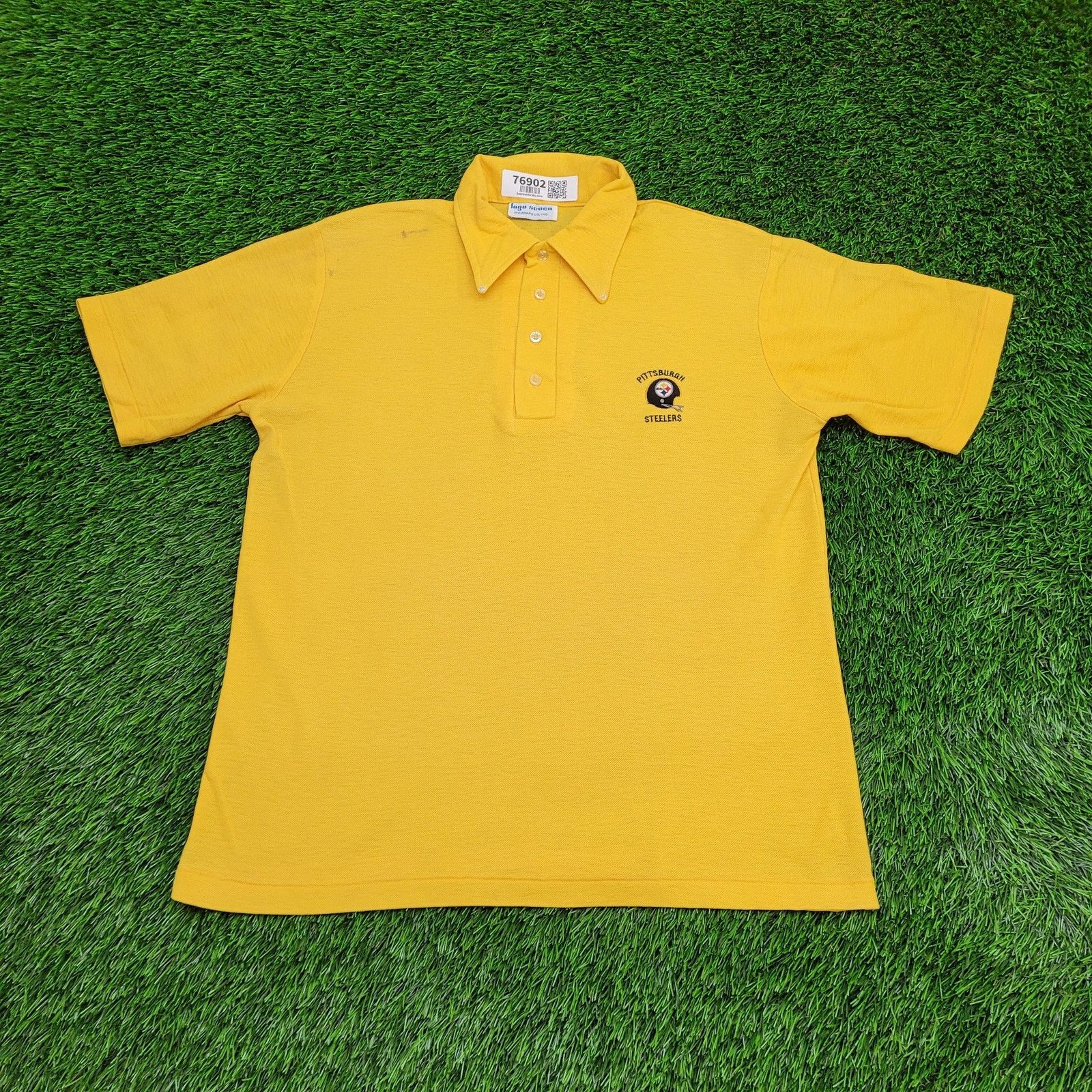 Logo 7 VTG 80s Pittsburgh Steelers Logo 7 Polo Shirt M/L 21x25 USA Size US M / EU 48-50 / 2 - 1 Thumbnail