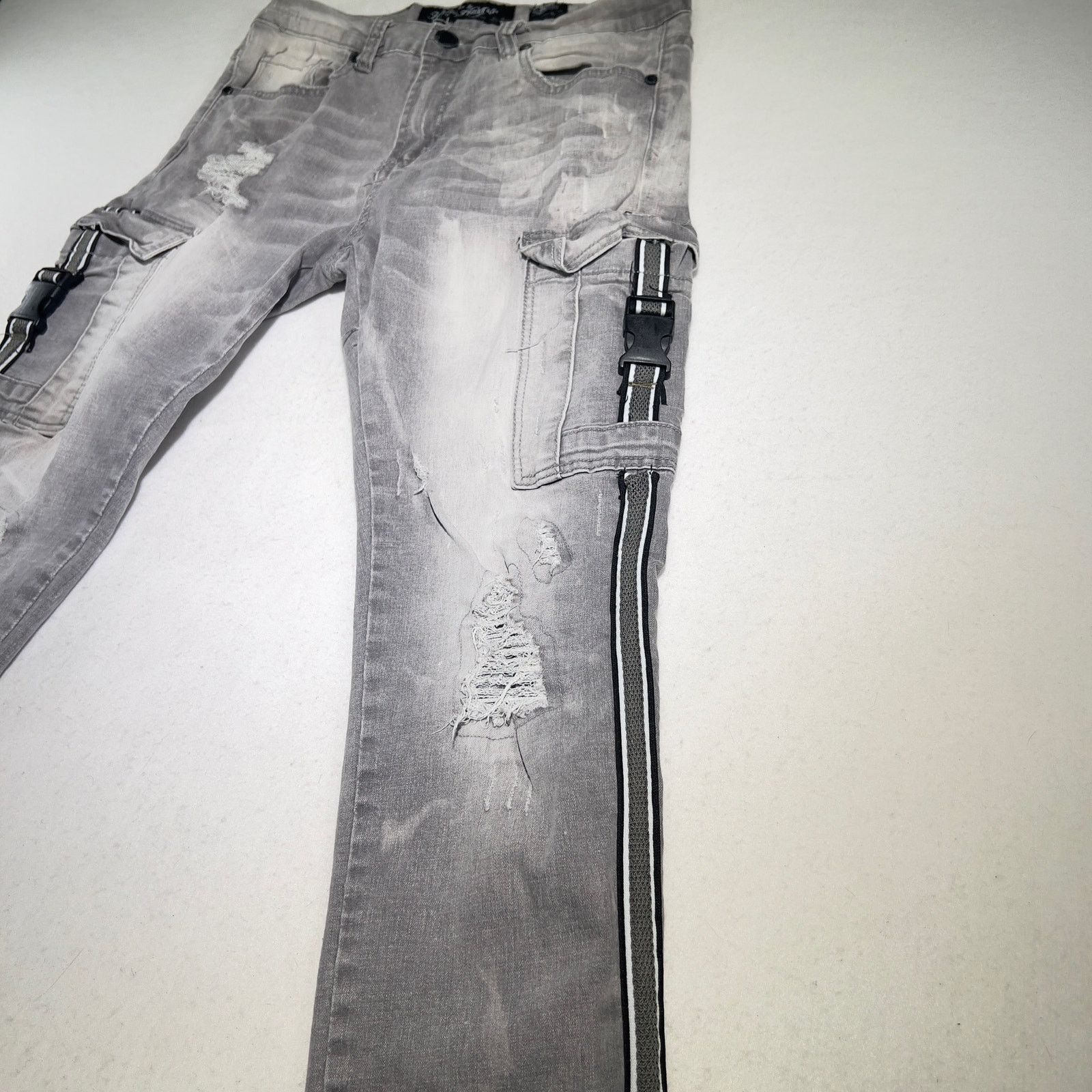 Other Heritage America 1776 Denim Jeans Men's 32w x 32L Grey Cargo Size US 32 / EU 48 - 6 Thumbnail