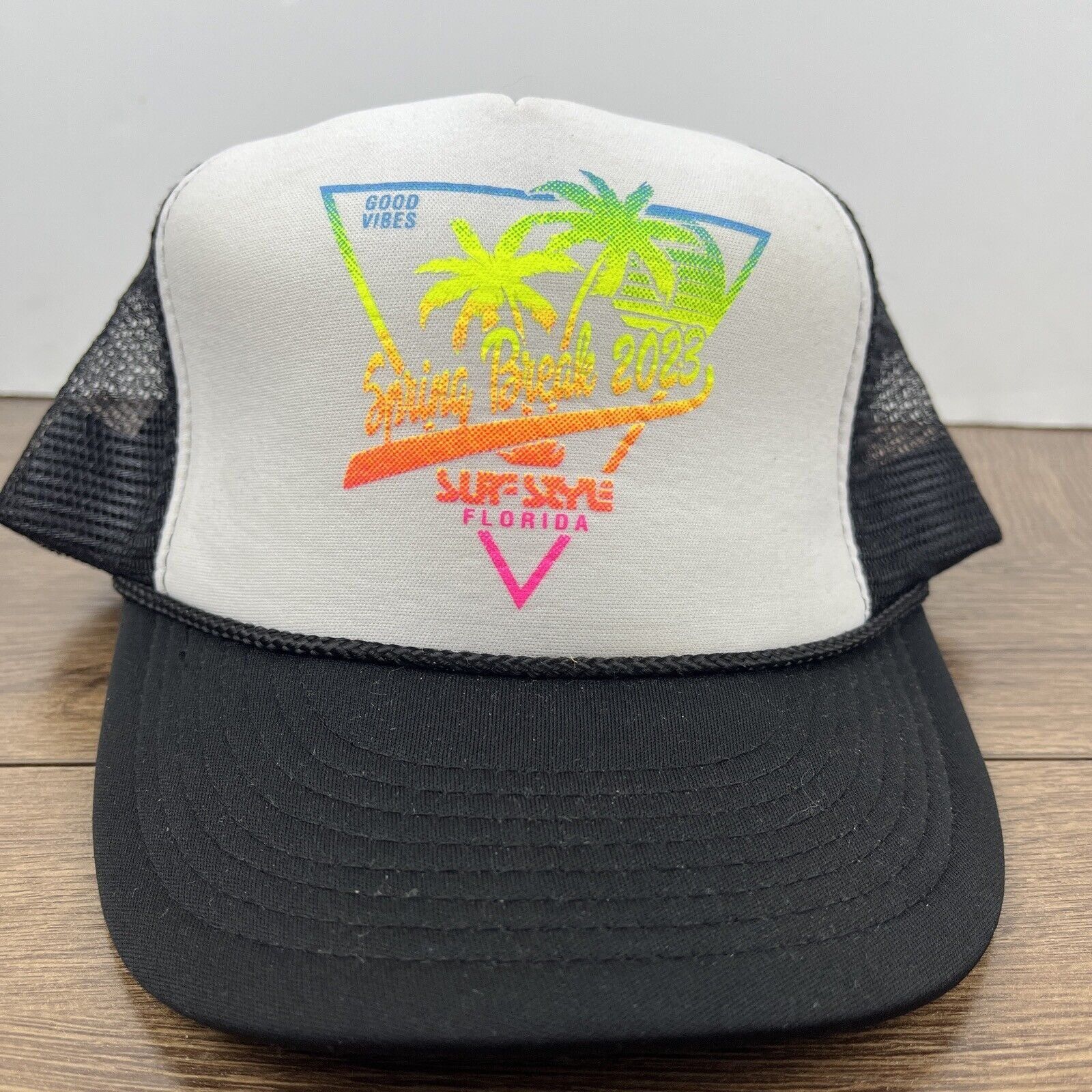 Other Spring Break 2023 Hat Surf Style Black Hat Adjustable Adult Size ONE SIZE - 3 Thumbnail