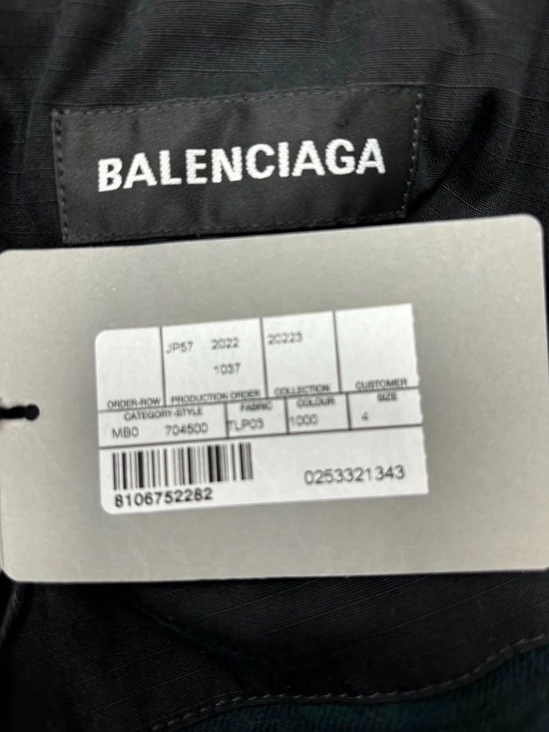Balenciaga Balenciaga size 4 Black Pillow Drawstring Cotton Jacket Size US M / EU 48-50 / 2 - 5 Thumbnail