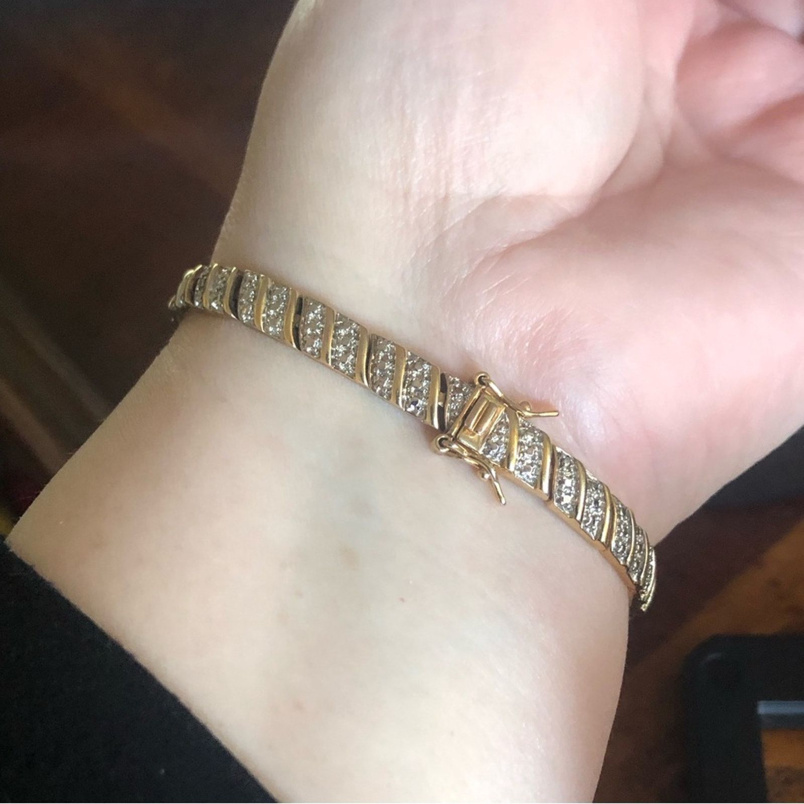 Jewelry Ross Simons 18k gold vermeil textured link bracelet Size ONE SIZE - 3 Thumbnail