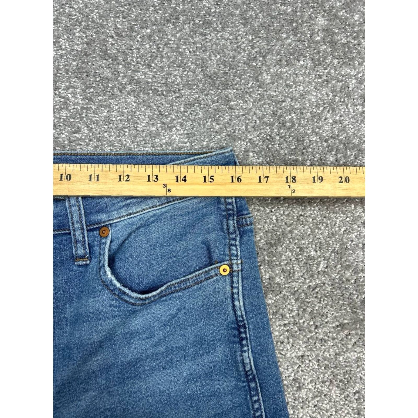 Madewell Madewell Stovepipe Jeans Women 31 Blue Denim Cropped High Rise 32x26 Jeans Size 24" / US 00 / IT 34 - 3 Thumbnail