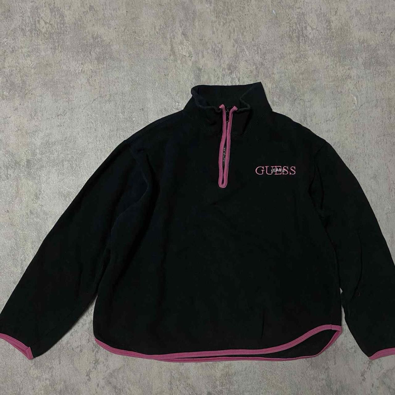 Guess Guess black and pink quarter zip sweatshirt Size US S / EU 44-46 / 1 - 2 Thumbnail
