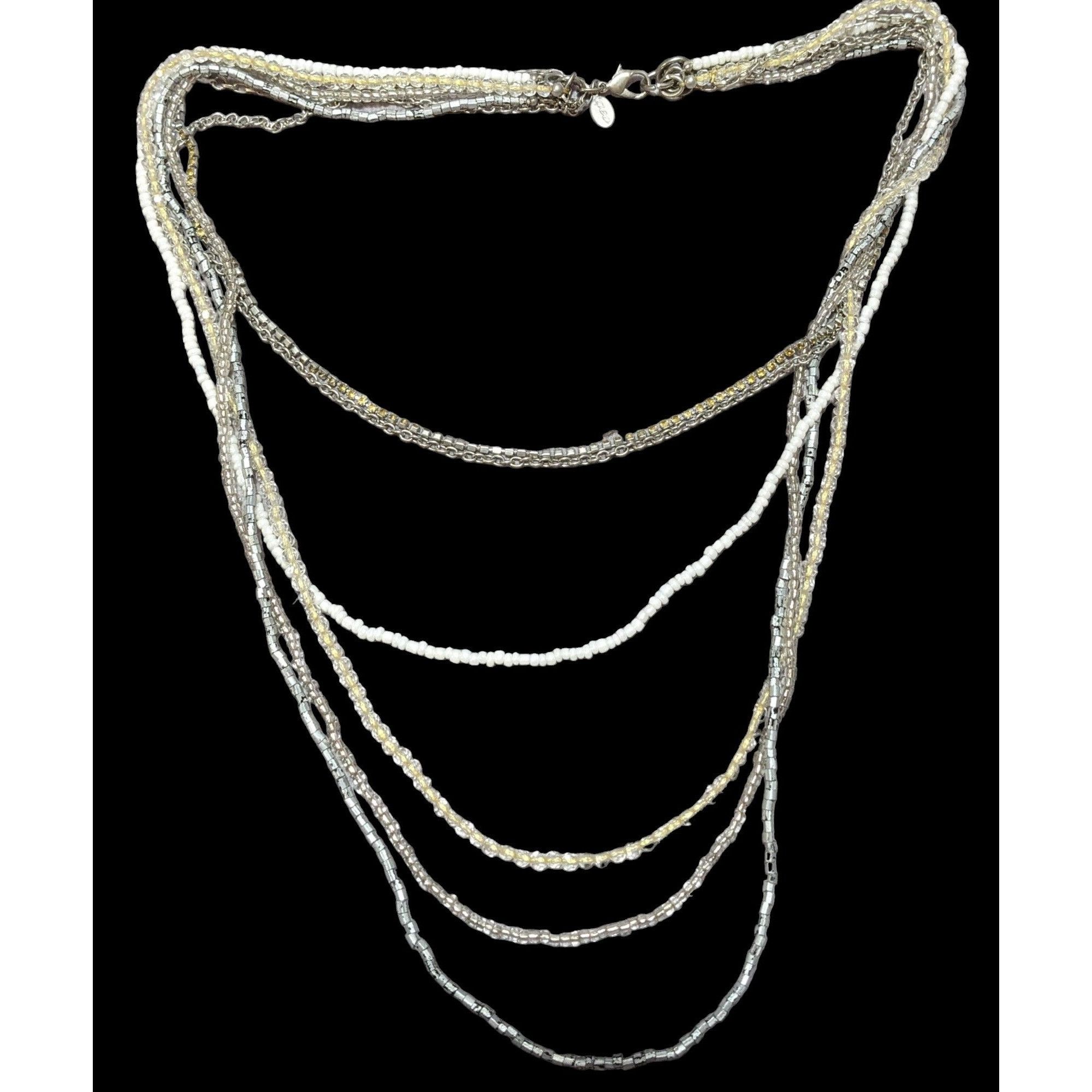 American Eagle Outfitters AEO Multilayer Bohemian Glass Beaded Necklace Size ONE SIZE - 3 Thumbnail