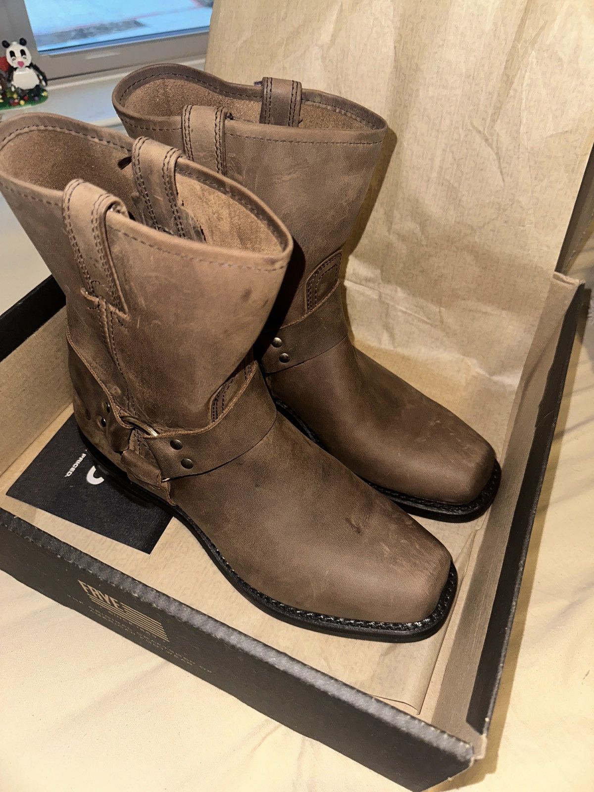 Frye Frye harness boots 8R tan color Size US 10 / EU 43 - 7 Thumbnail