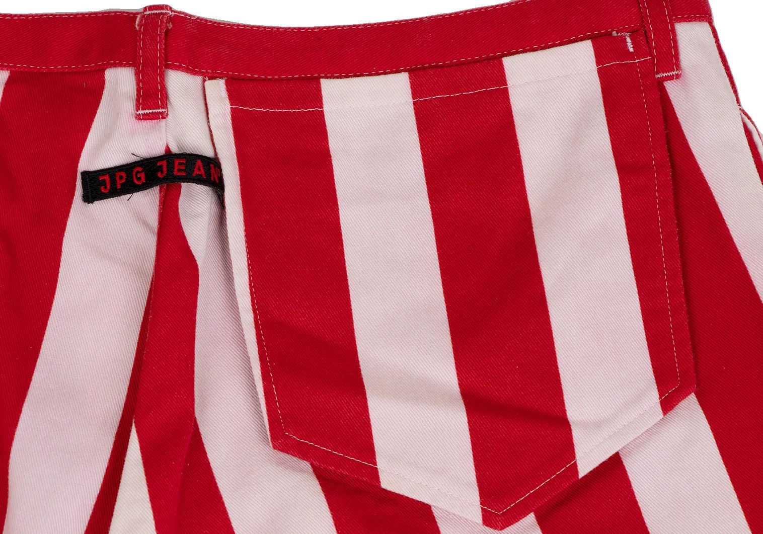 Jean Paul Gaultier Cotton Stripe Pants in Red and White Size 48 Size US 32 / EU 48 - 14 Thumbnail