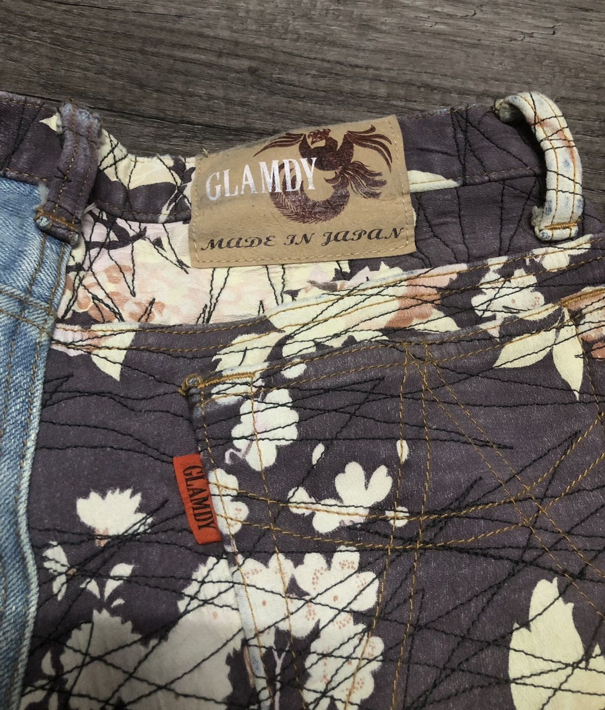 Le Grande Bleu (L.G.B.) RARE JAPANESE BRAND GLAMDY JEANS Size US 28 / EU 44 - 15 Thumbnail