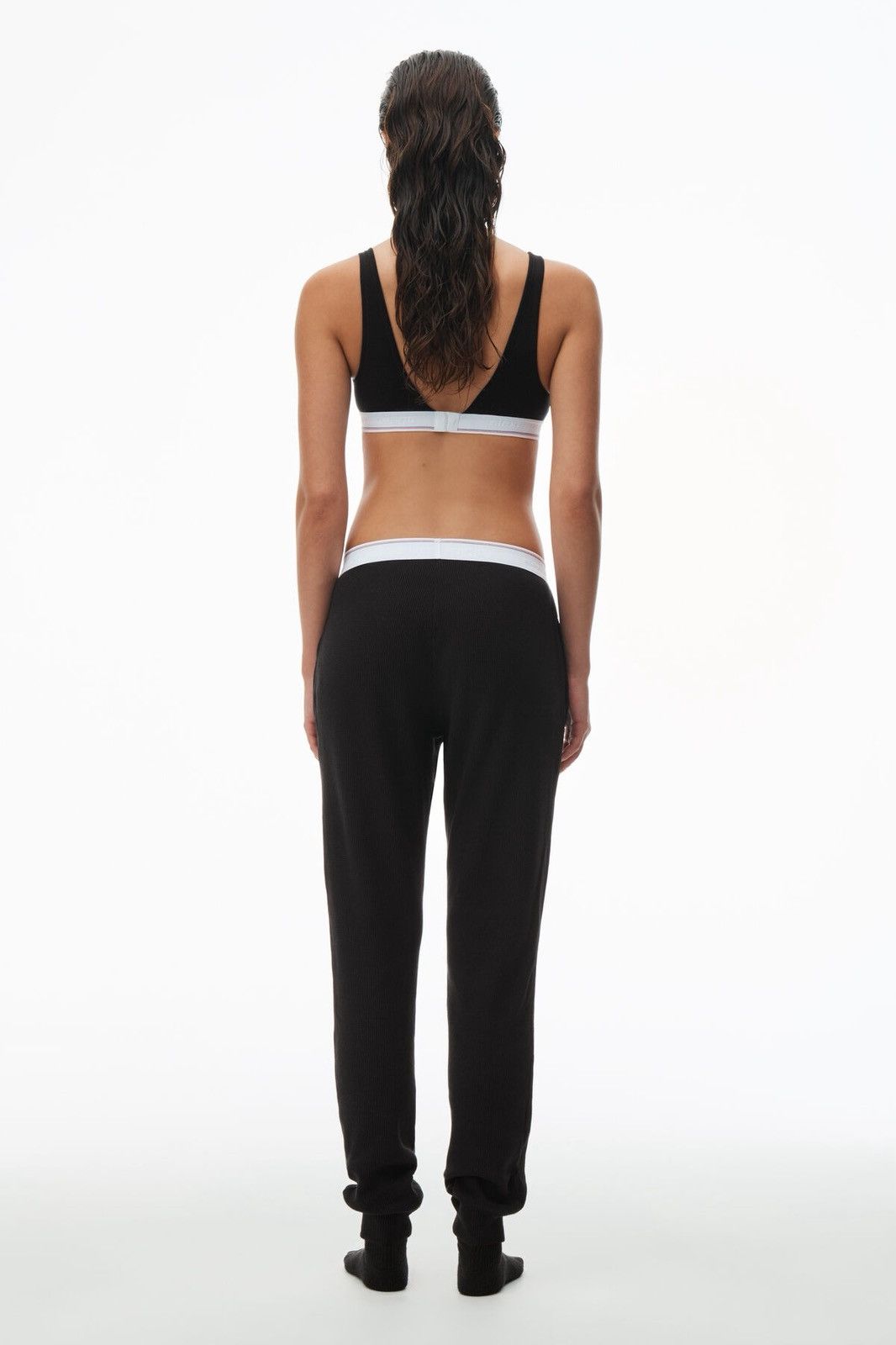 Alexander Wang Alexander Wang Black Waffle Thermal Unisex Jogger Size Small Size 26" / US 2 / IT 38 - 3 Thumbnail