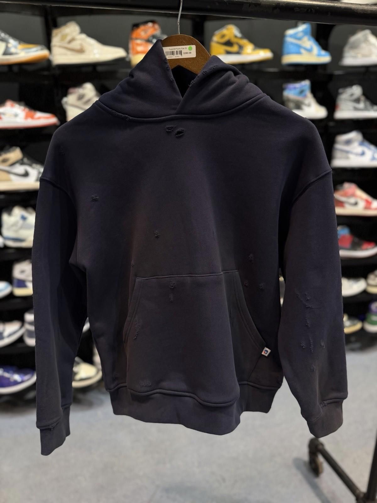 HMDD HMDD Blue Chim Distressed Hoodie Size (L) Brand New Size US L / EU 52-54 / 3 - 1 Thumbnail