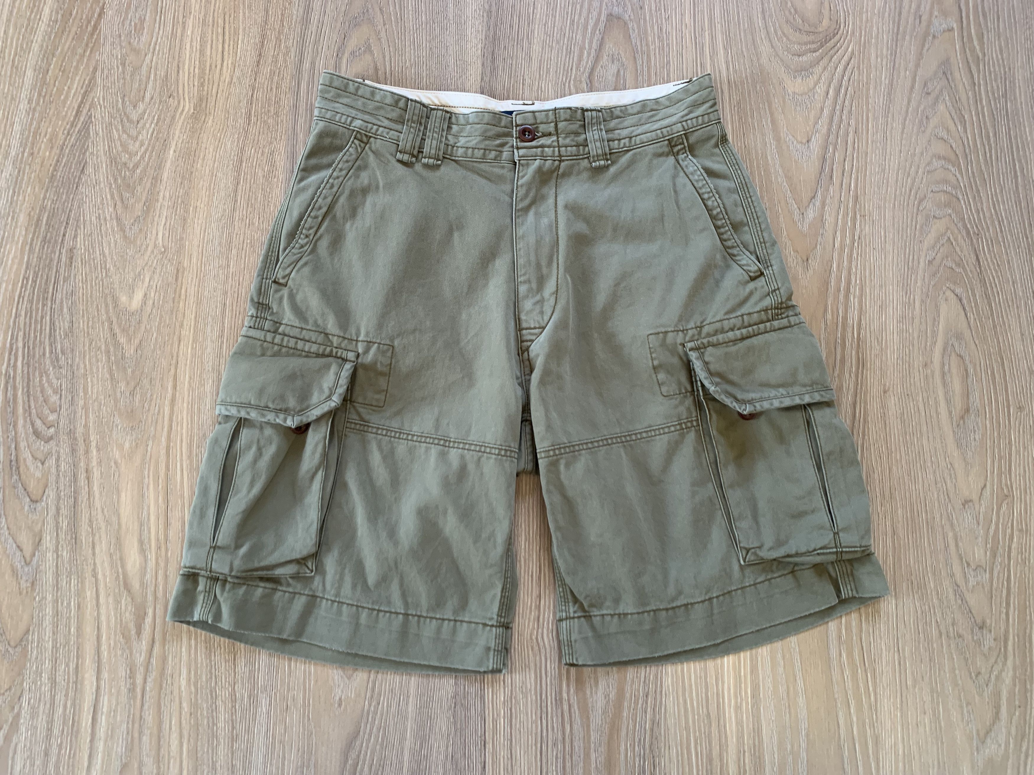 Polo Ralph Lauren Mens Polo Ralph Lauren Vintage Y2K Military Cargo Shorts Size US 31 - 2 Thumbnail