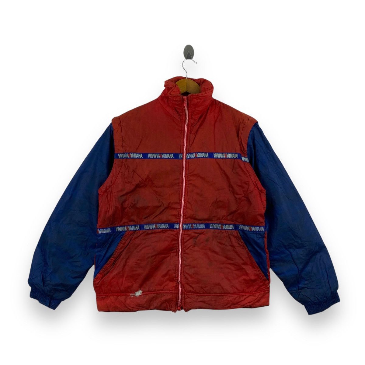 Yamaha Vintage 90’YAMAHA RACING TEAM Motorcycle Zipper Jacket Size US L / EU 52-54 / 3 - 1 Thumbnail