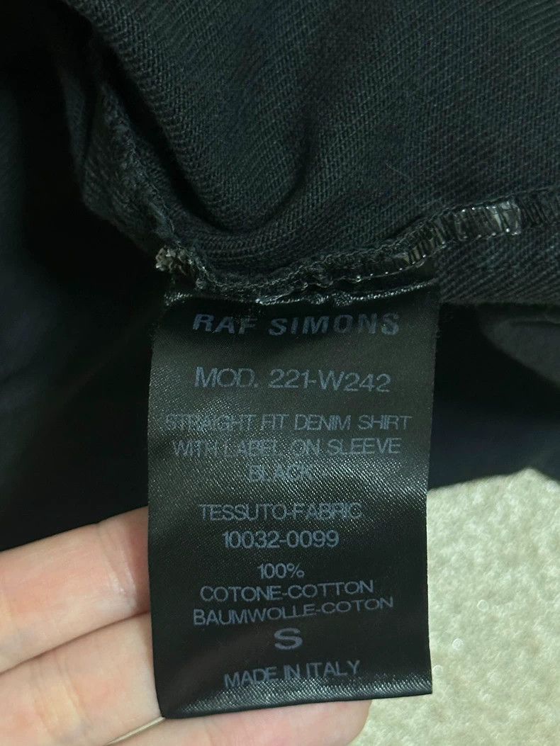 Raf Simons Raf simons 22ss leather branded denim shirt Size US S / EU 44-46 / 1 - 4 Thumbnail