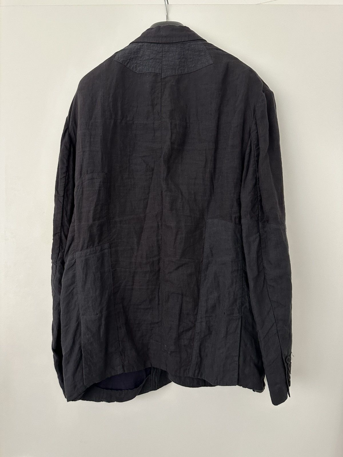 Ziggy Chen Ziggy Chen distressed two tone fabric jacket Size 52R - 2 Thumbnail
