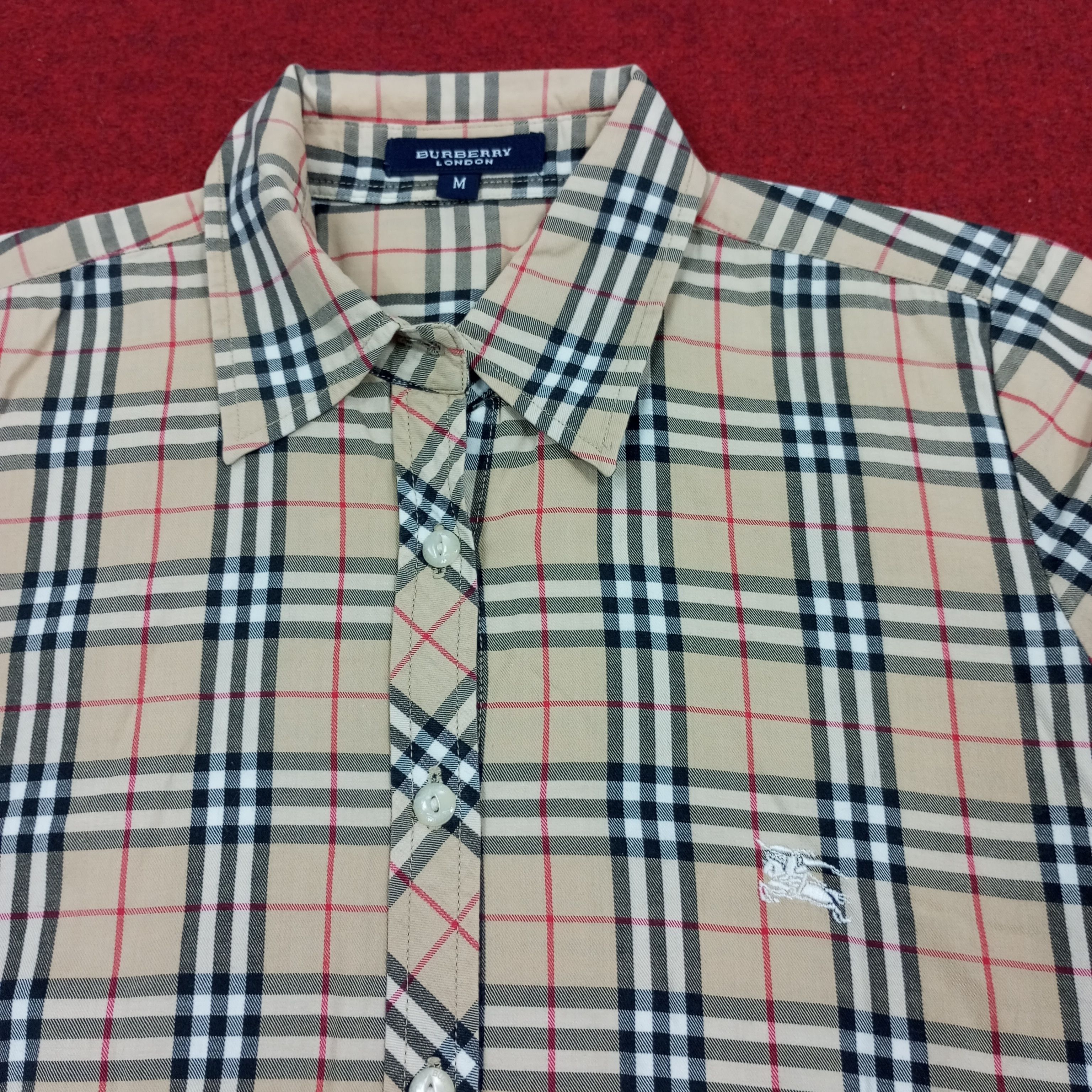 Burberry × Vintage Burberry London Luxury Brand Fashion Style Nova Check Shirt Size S / US 4 / IT 40 - 2 Thumbnail