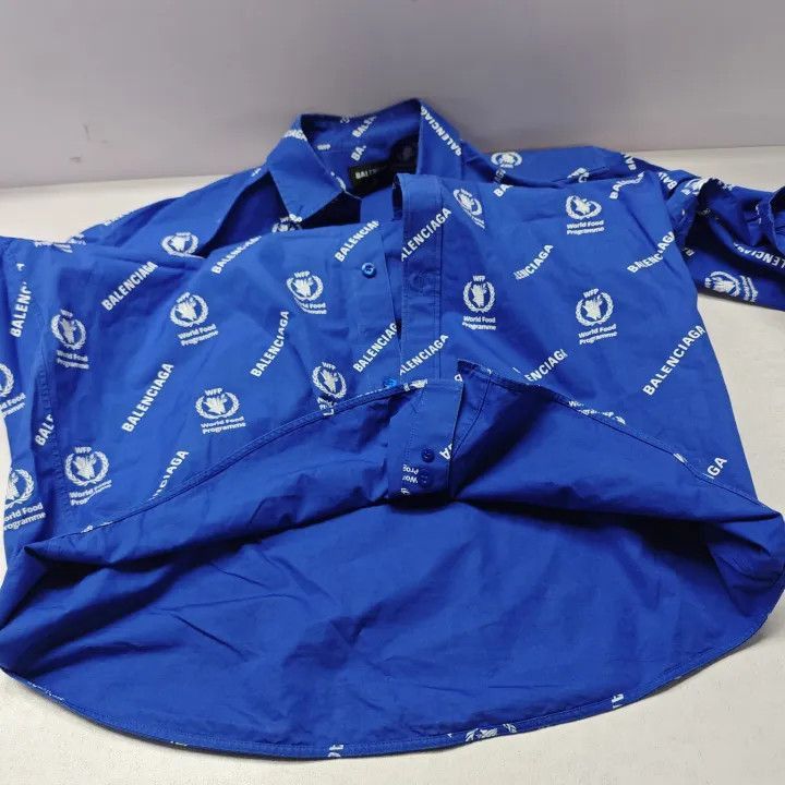 Balenciaga Balenciaga Balenciaga Blue Short Sleeve Shirt -2507 Size US M / EU 48-50 / 2 - 5 Thumbnail