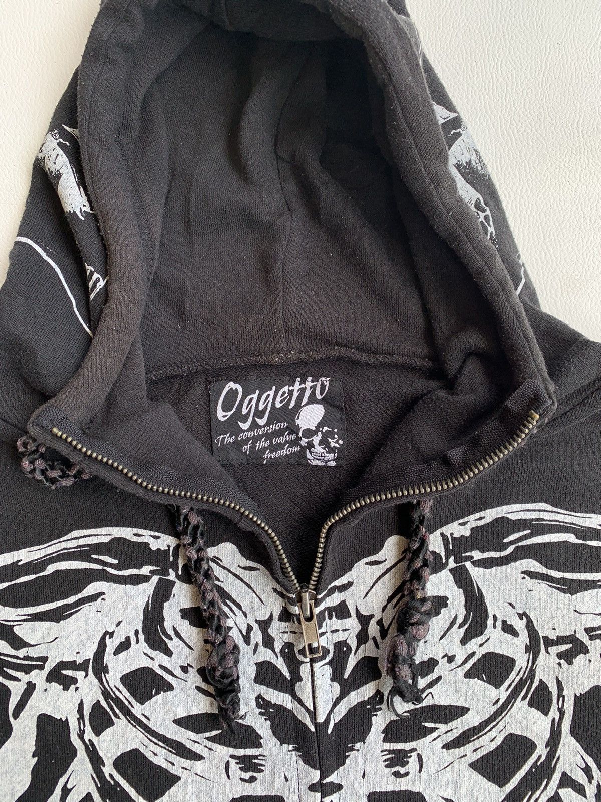 20471120 💥BINDING OFFER💥Japanese Ogetto skull hodies Size US M / EU 48-50 / 2 - 4 Thumbnail