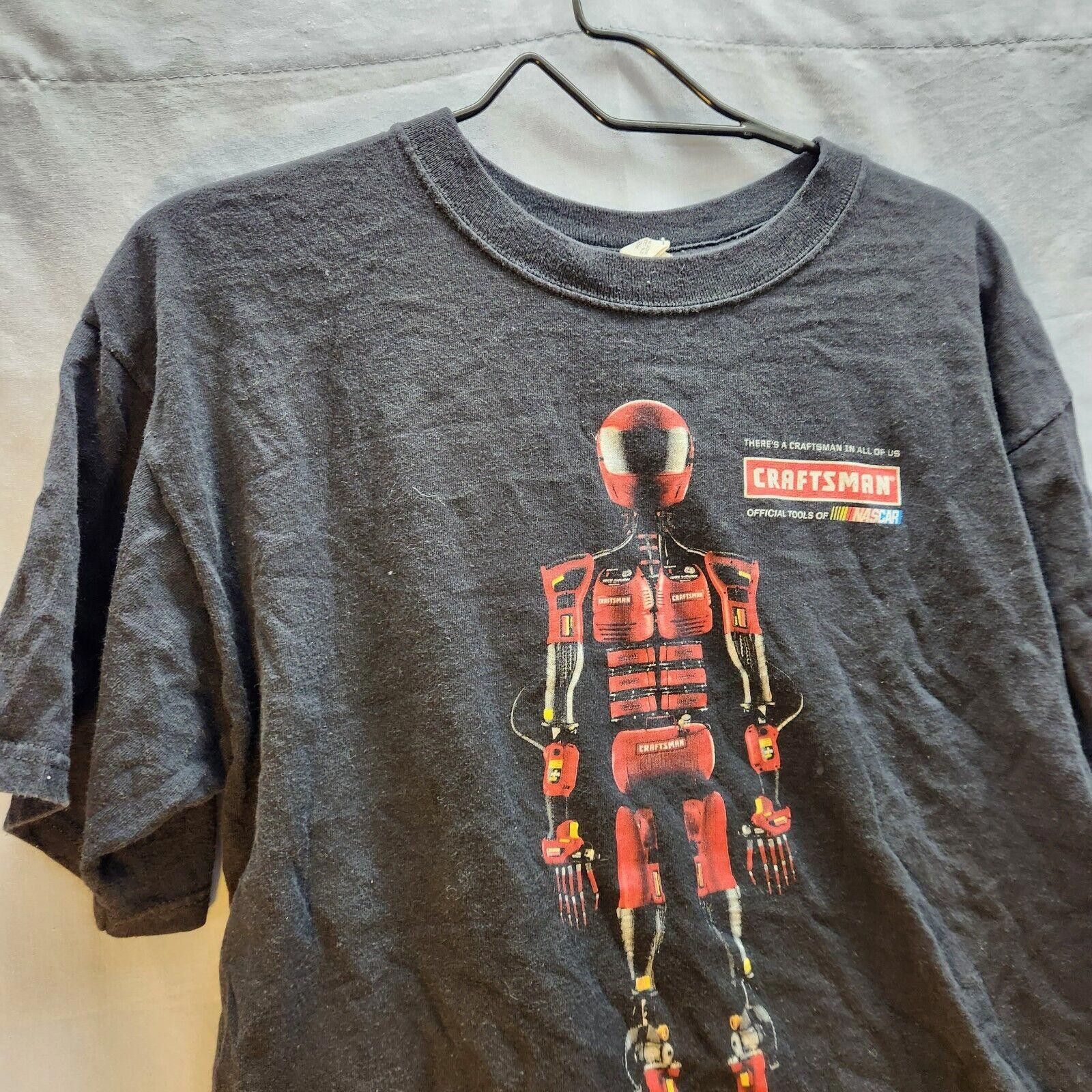 Anvil Vintage Craftsman Tools Nascar Robot Tshirt Black Size Large Size US L / EU 52-54 / 3 - 2 Thumbnail
