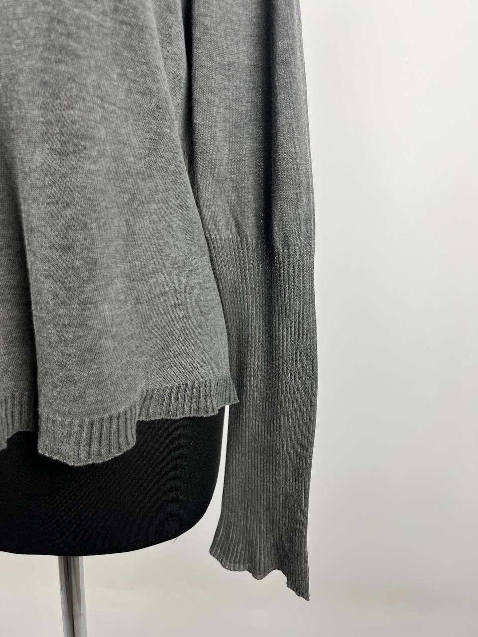 OSKA OSKA Gray V-Neck Cardigan Button Down Lagenlook Knitwear Size XS / US 0-2 / IT 36-38 - 6 Thumbnail