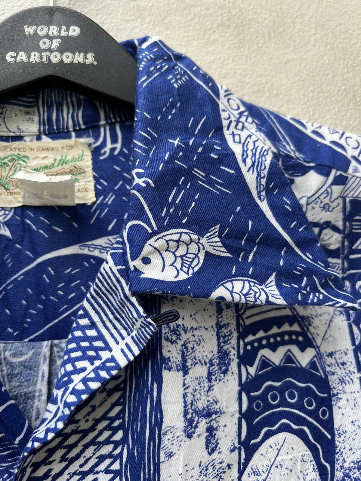 Diamond Head Vintage 60s Diamond Head Sportswear Blue Hawaiian Shirt Size US M / EU 48-50 / 2 - 7 Thumbnail
