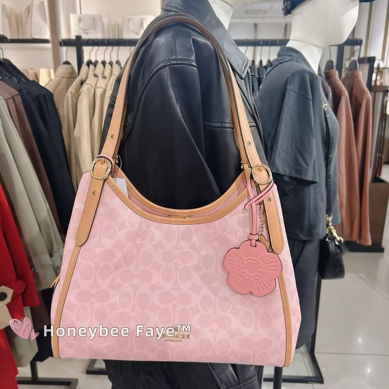 Coach Erin Shoulder Bag In Signature Canvas With Charms CEL13 Size ONE SIZE - 4 Thumbnail
