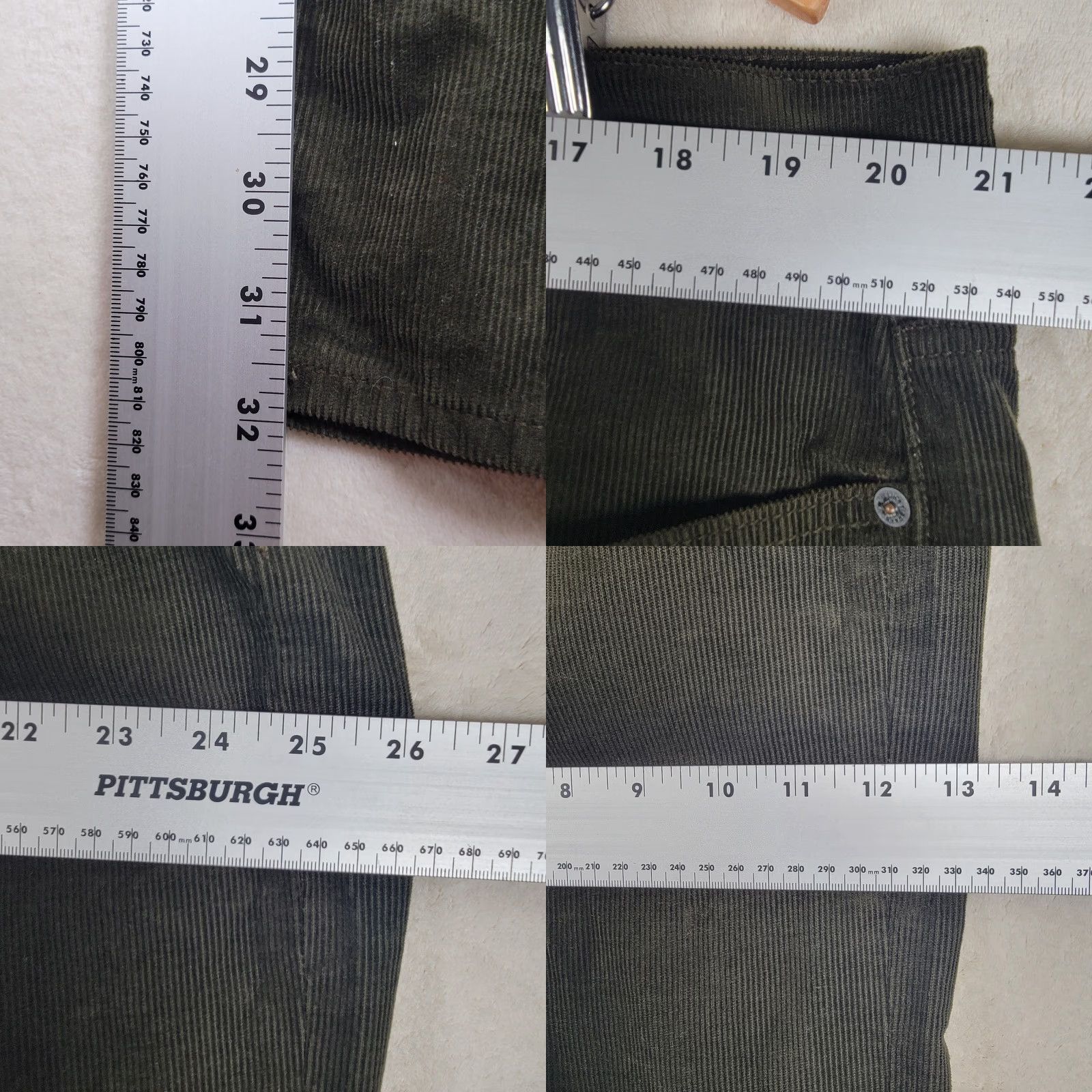 Lucky Brand Lucky Brand Pants Men 40x32 Green Corduroy Casual Straight Leg 90s Preppy Hipster Fall Winter Spring Mens Size US 40 / EU 56 - 8 Thumbnail