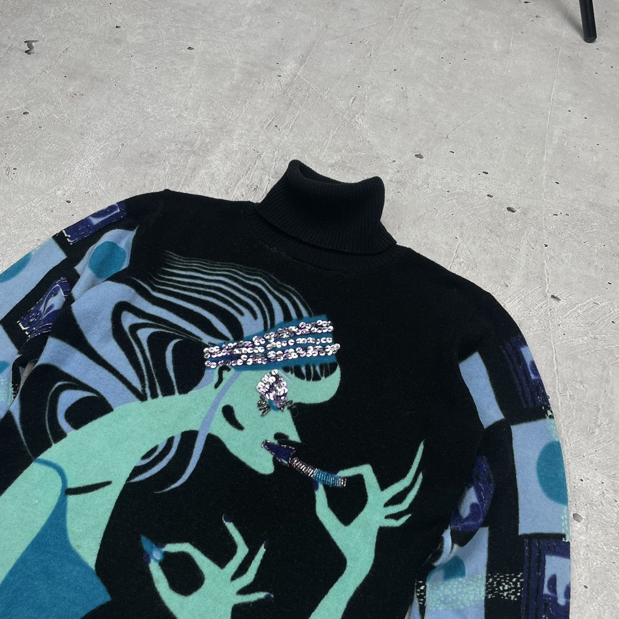Japanese Brand × Vintage Vintage Save The Queen avatngarde sweater y2k Size L / US 10 / IT 46 - 6 Thumbnail