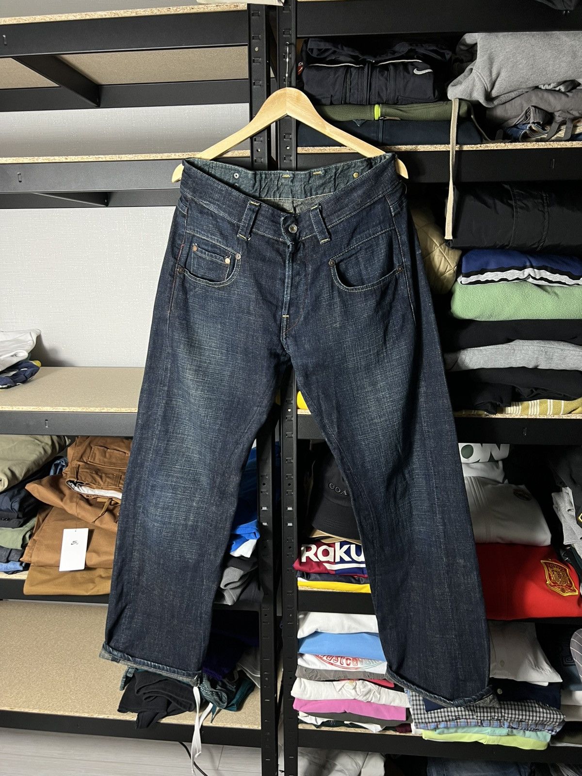 G-Star 👖 G-Star Raw 3301 Vintage Loose Fit Denim Jeans Dark Blue Size US 32 / EU 48 - 1 Thumbnail