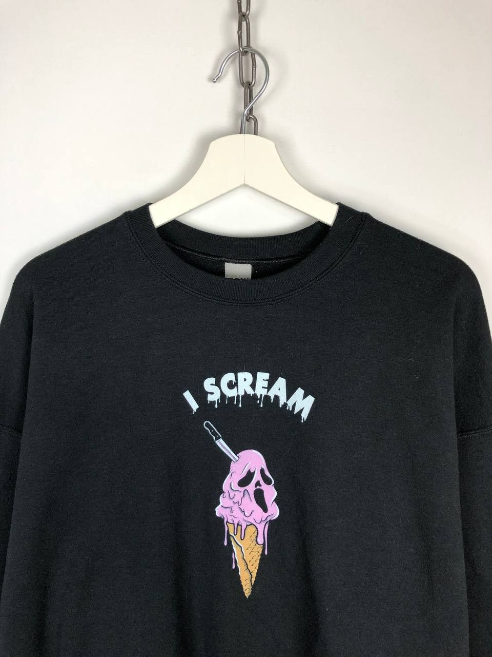 Gildan I SCREAM VINTAGE GILDAN SWEATSHIRT MERCH BLACK SIZE XL Size US XL / EU 56 / 4 - 2 Thumbnail