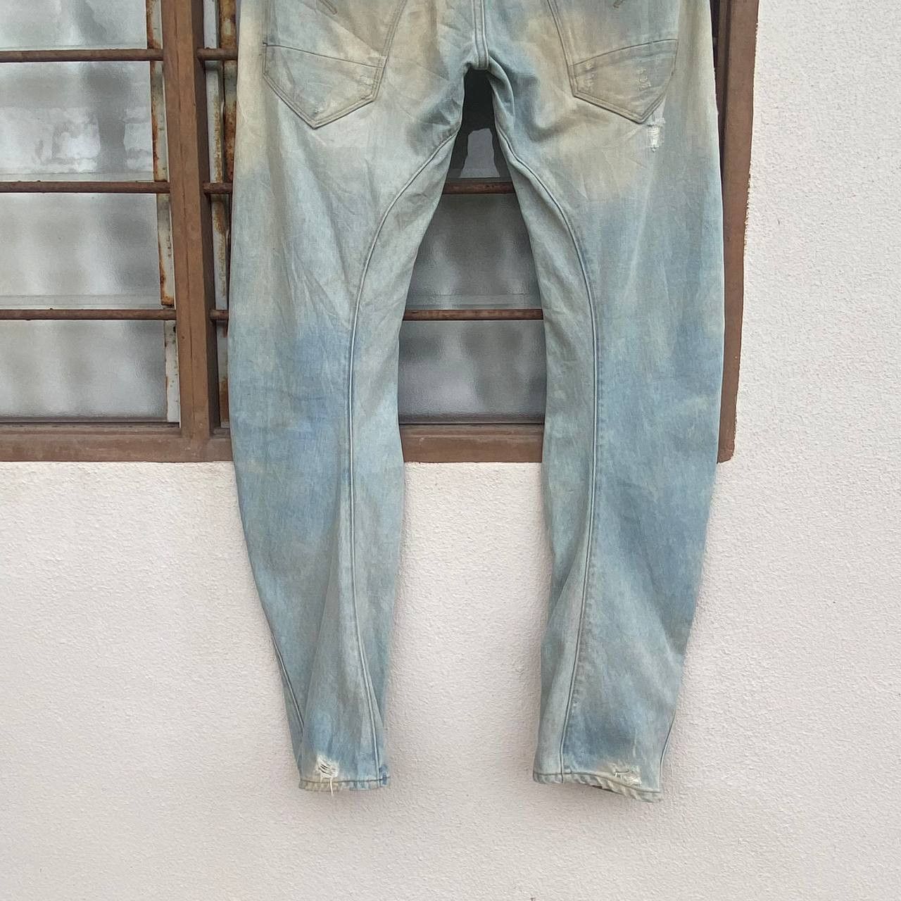 G-Star VTGE GSTAR DISTRESSED JEAN RUSTY WASH ASSYMETRIC LEG SLIMFIT Size US 30 / EU 46 - 9 Thumbnail