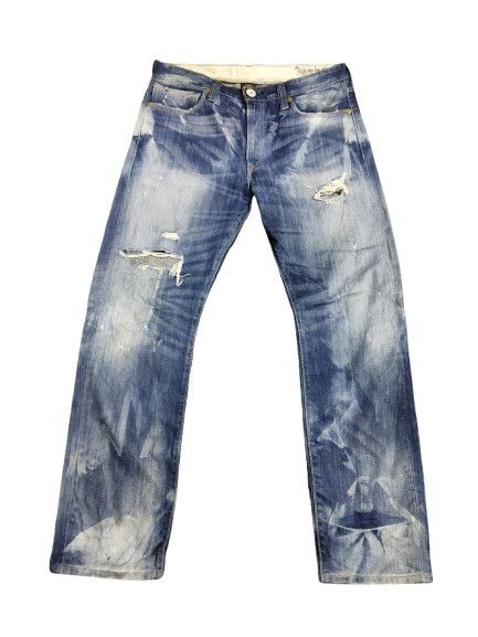 Levi's Levis 505 Marble Design Denim Jeans Size US 36 / EU 52 - 1 Thumbnail